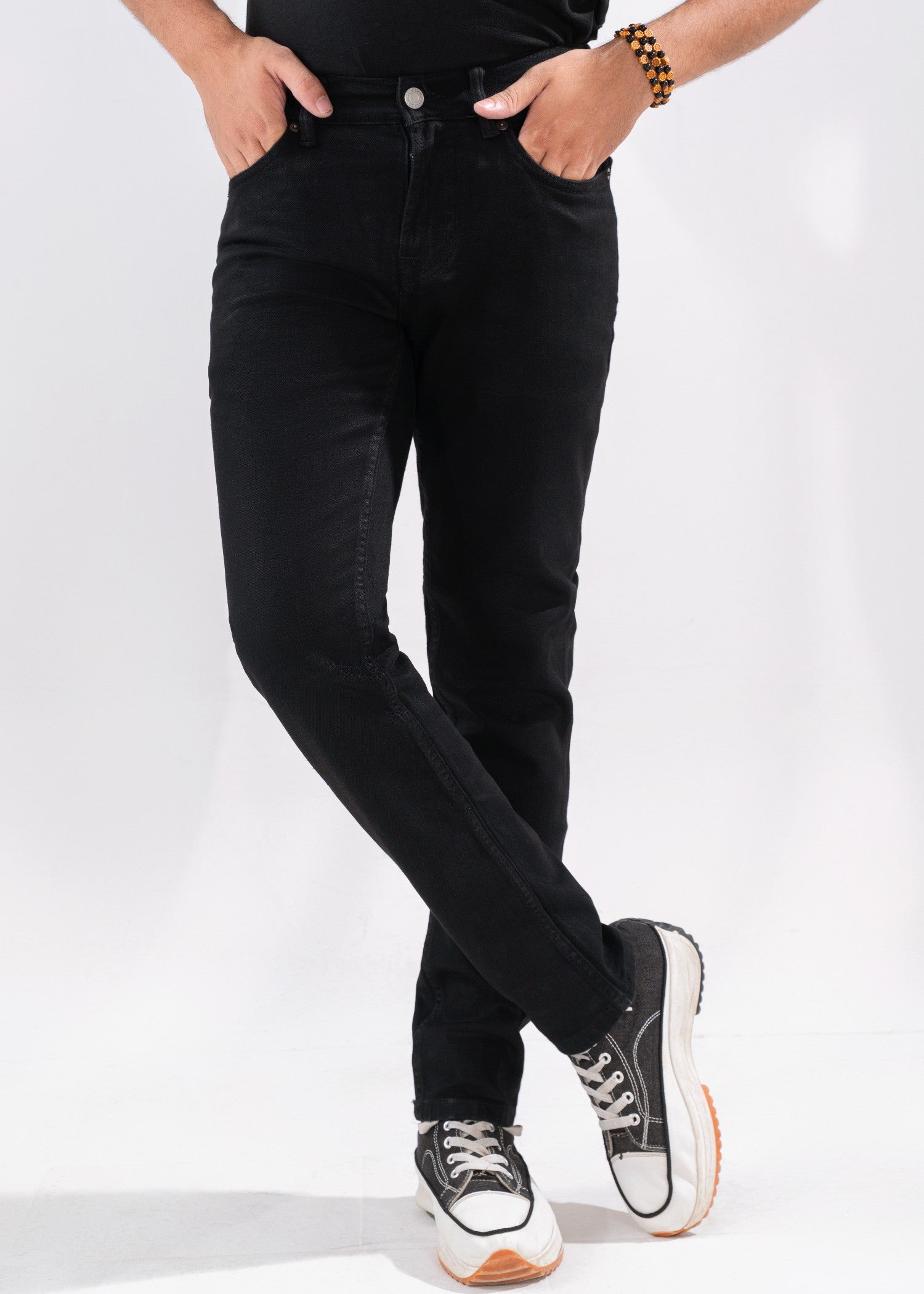 stretch denim Jeans in Black