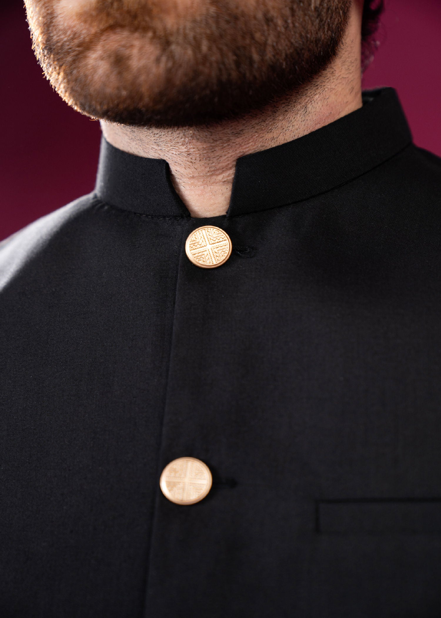 wash & wear Waistcoat in Black by Muraqsh