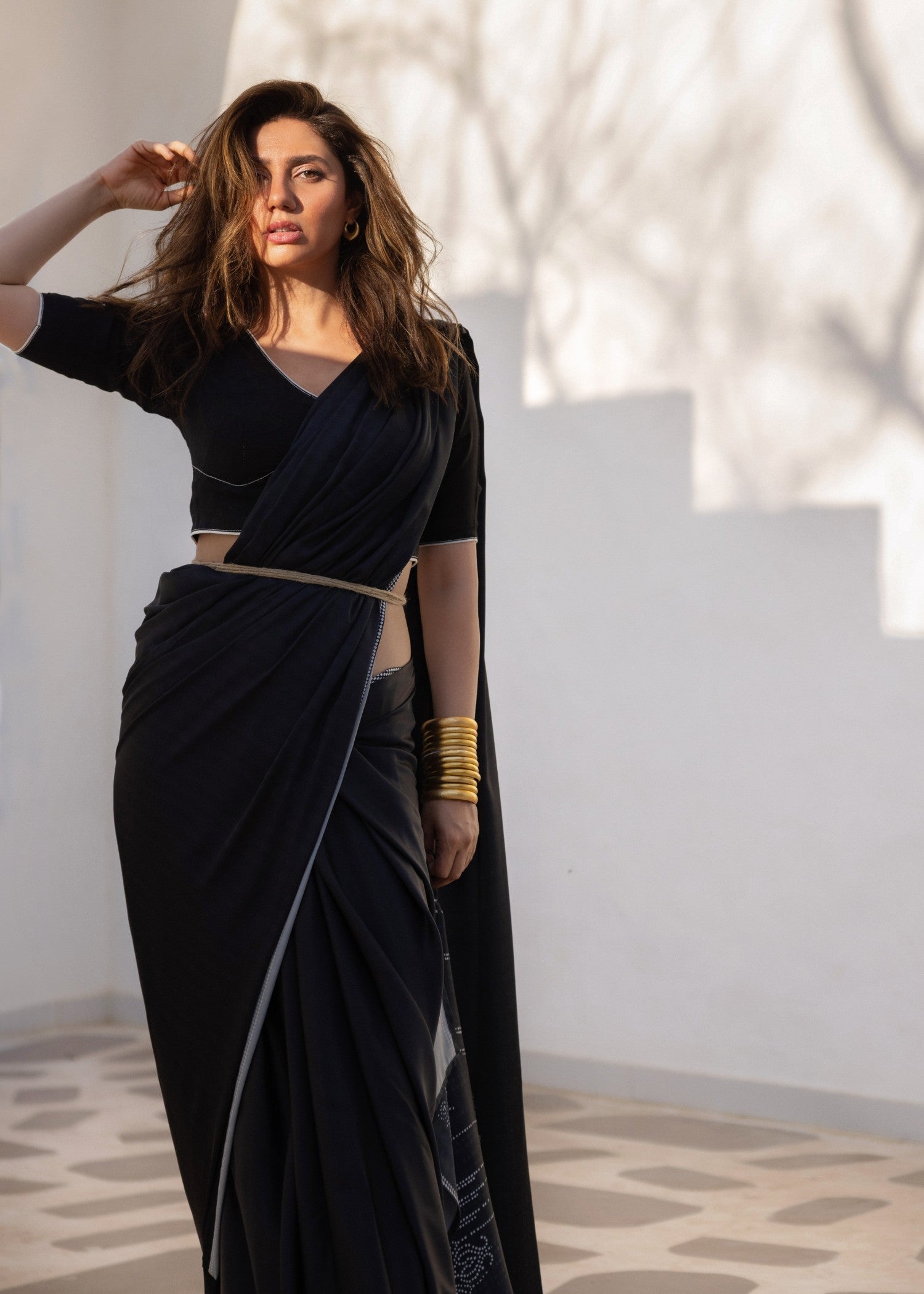 silk Unstitched in Black