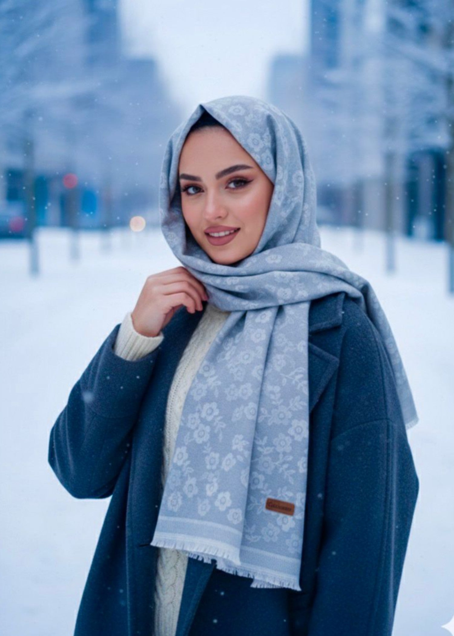 wool Hijab in Sky