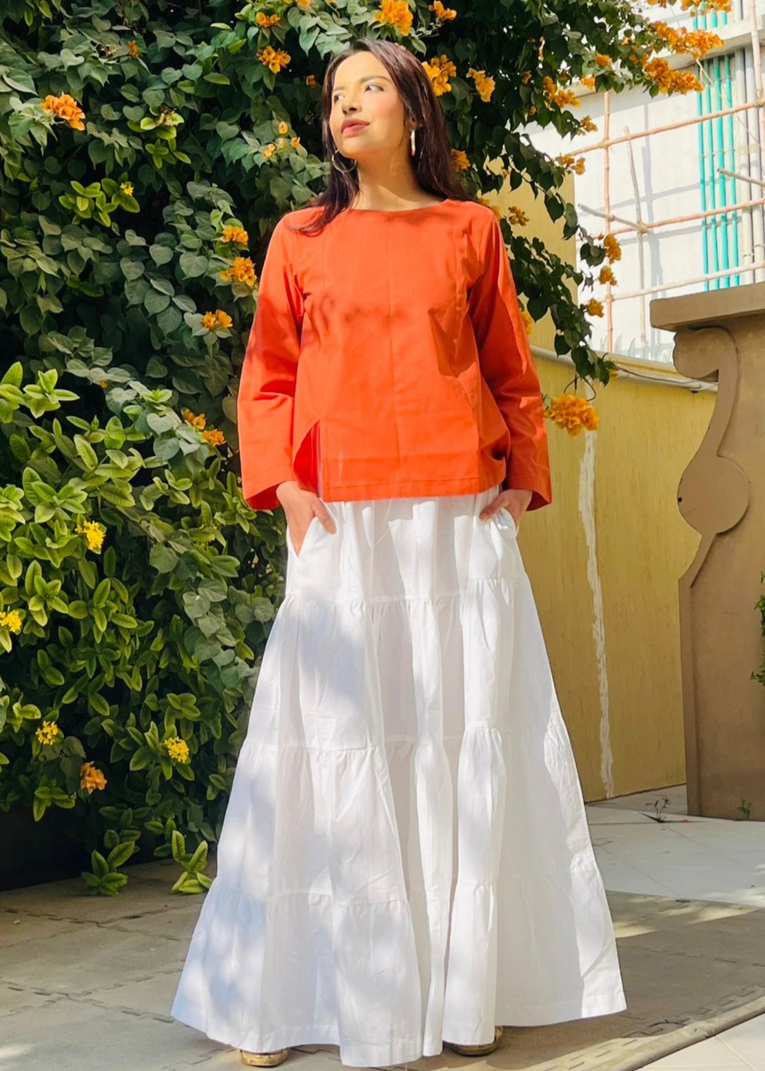 cotton Top in Rust orange