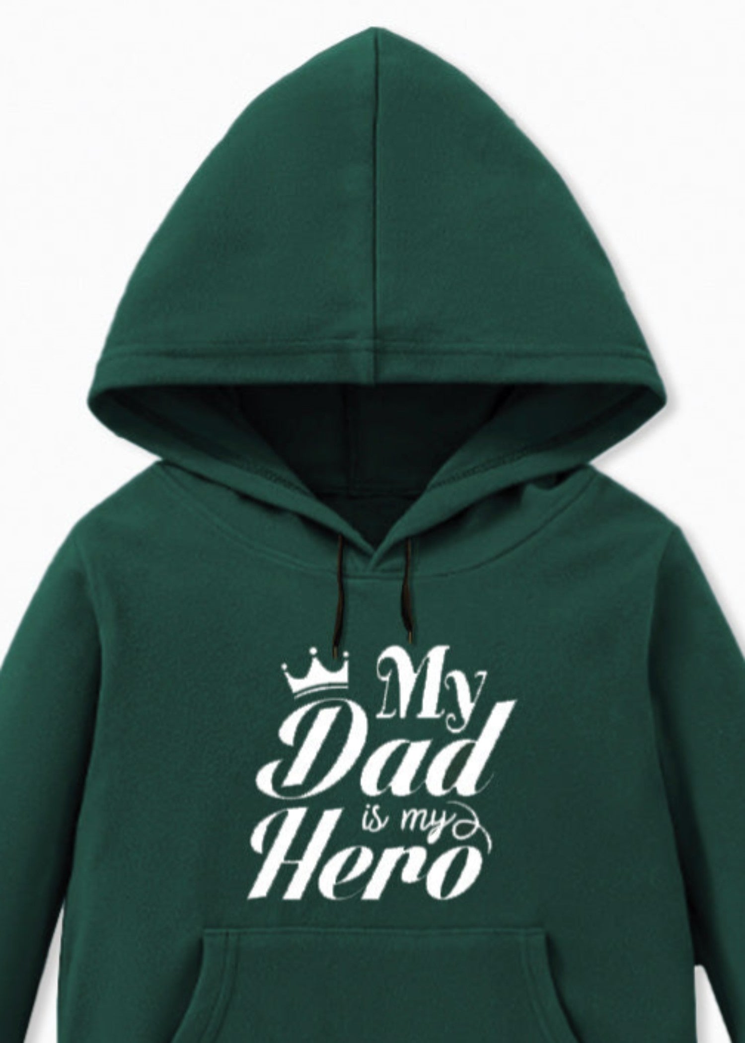 fleece Hoodie in Green