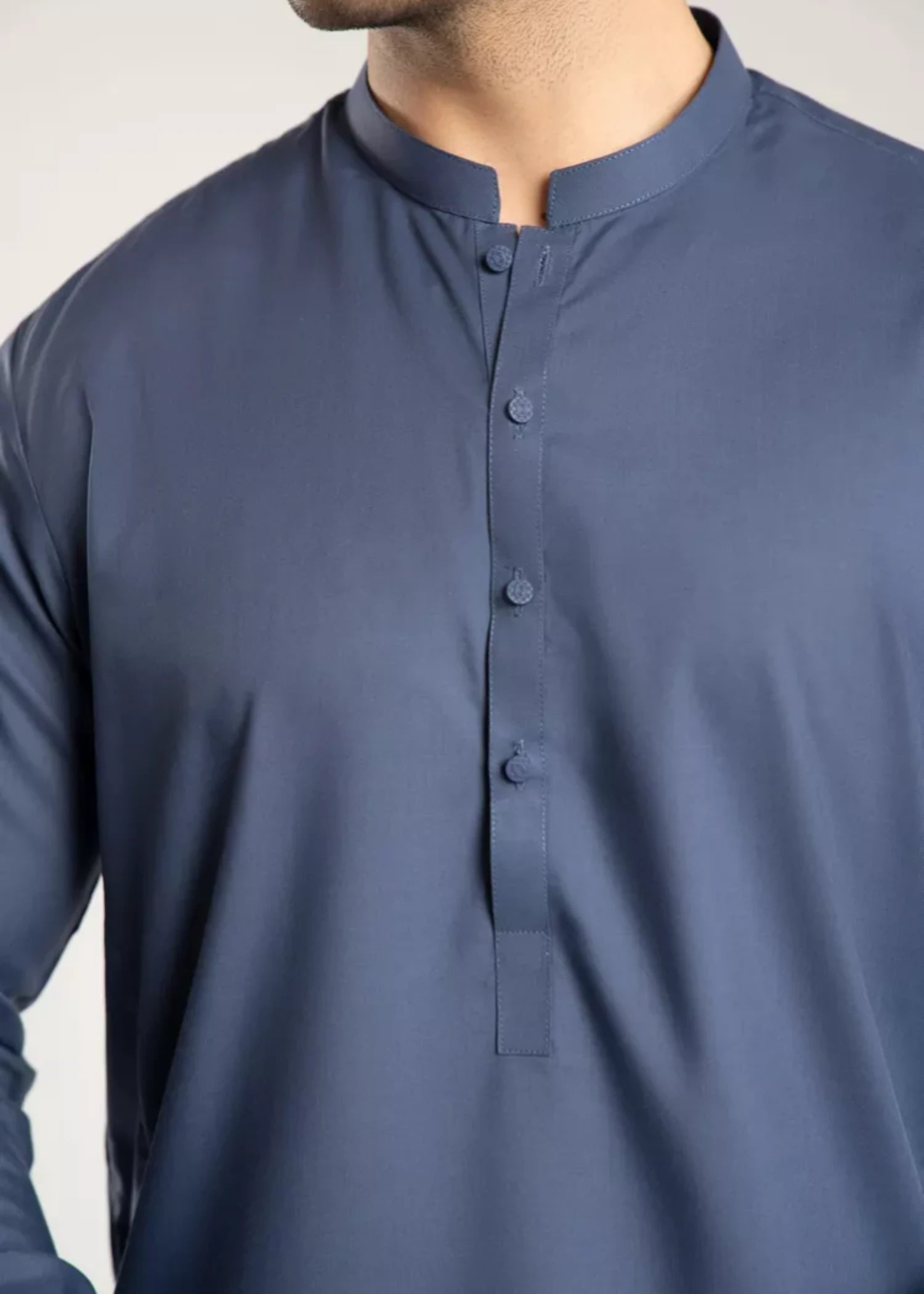 wash & wear Shalwar Kameez in Slate grey