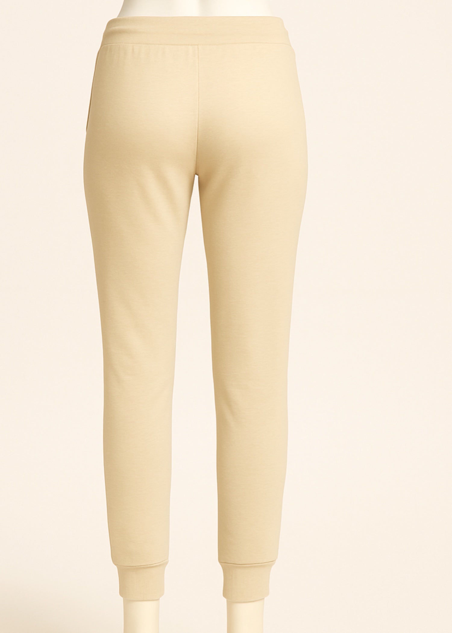 jersey knit Trousers in Beige