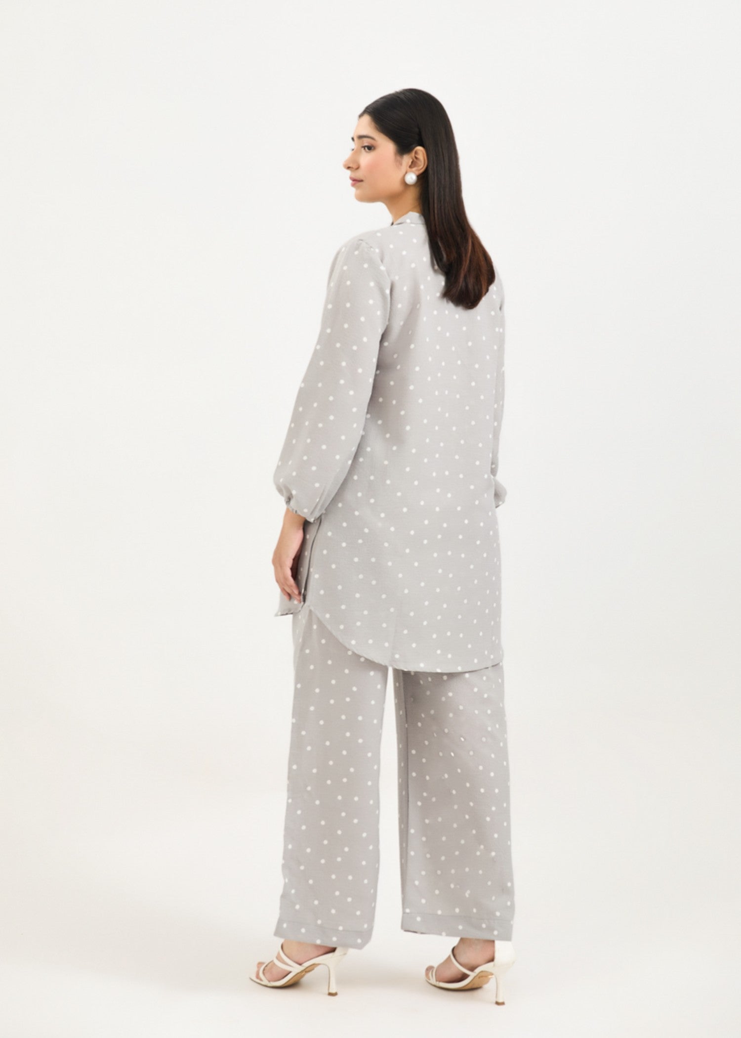 georgette Co ord Sets in Light grey