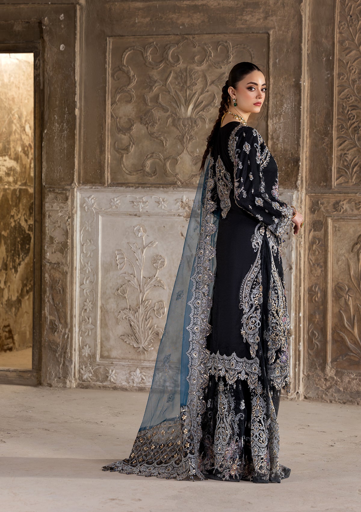 net Sharara in Black