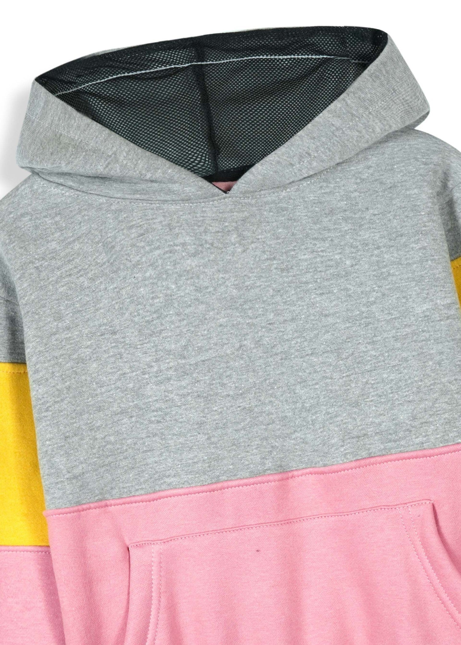 fleece Tracksuit in Grey, pink