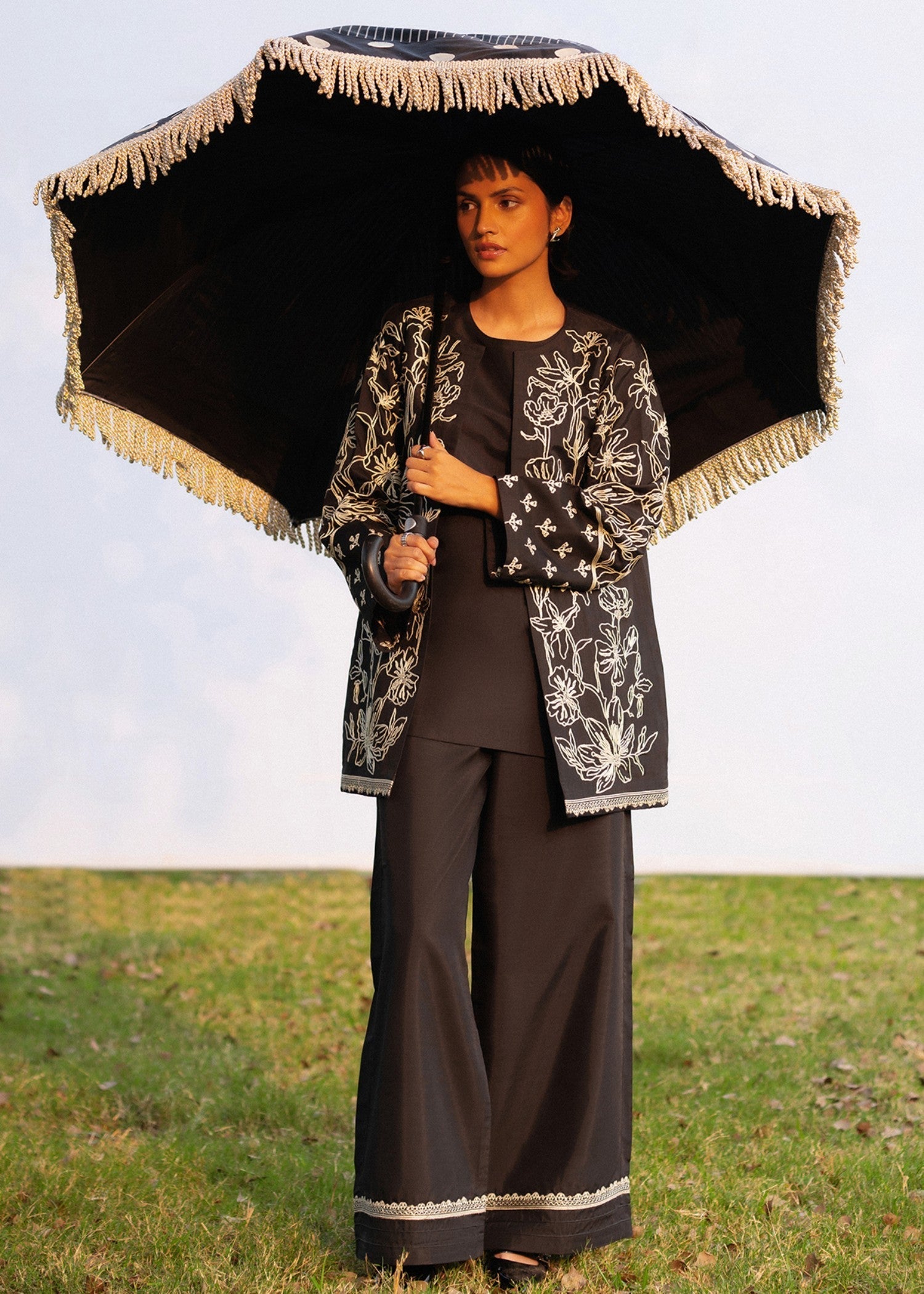 cotton Jacket in Black