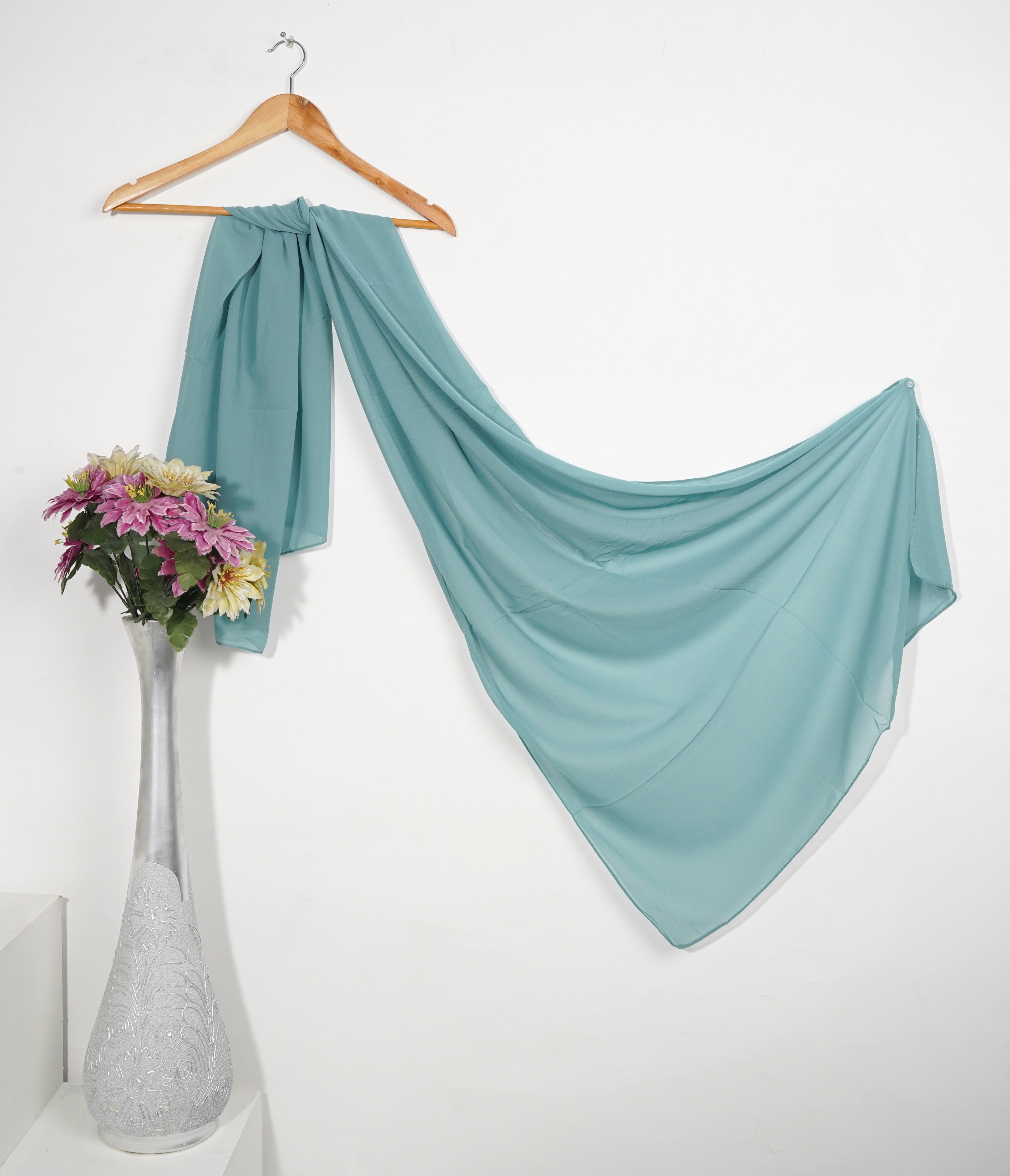 chiffon Hijab in Sea green