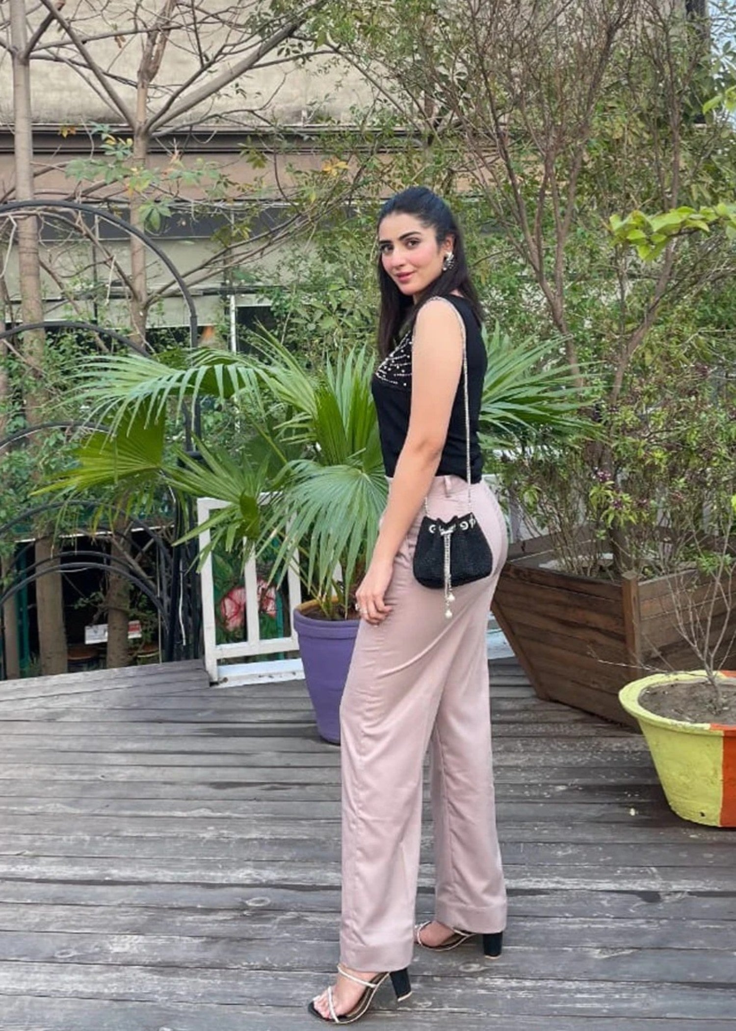 polycotton Pants in Pink