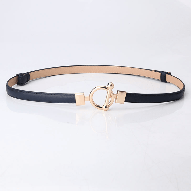 Fashion Women'S Coat Decorated Leather Belt
