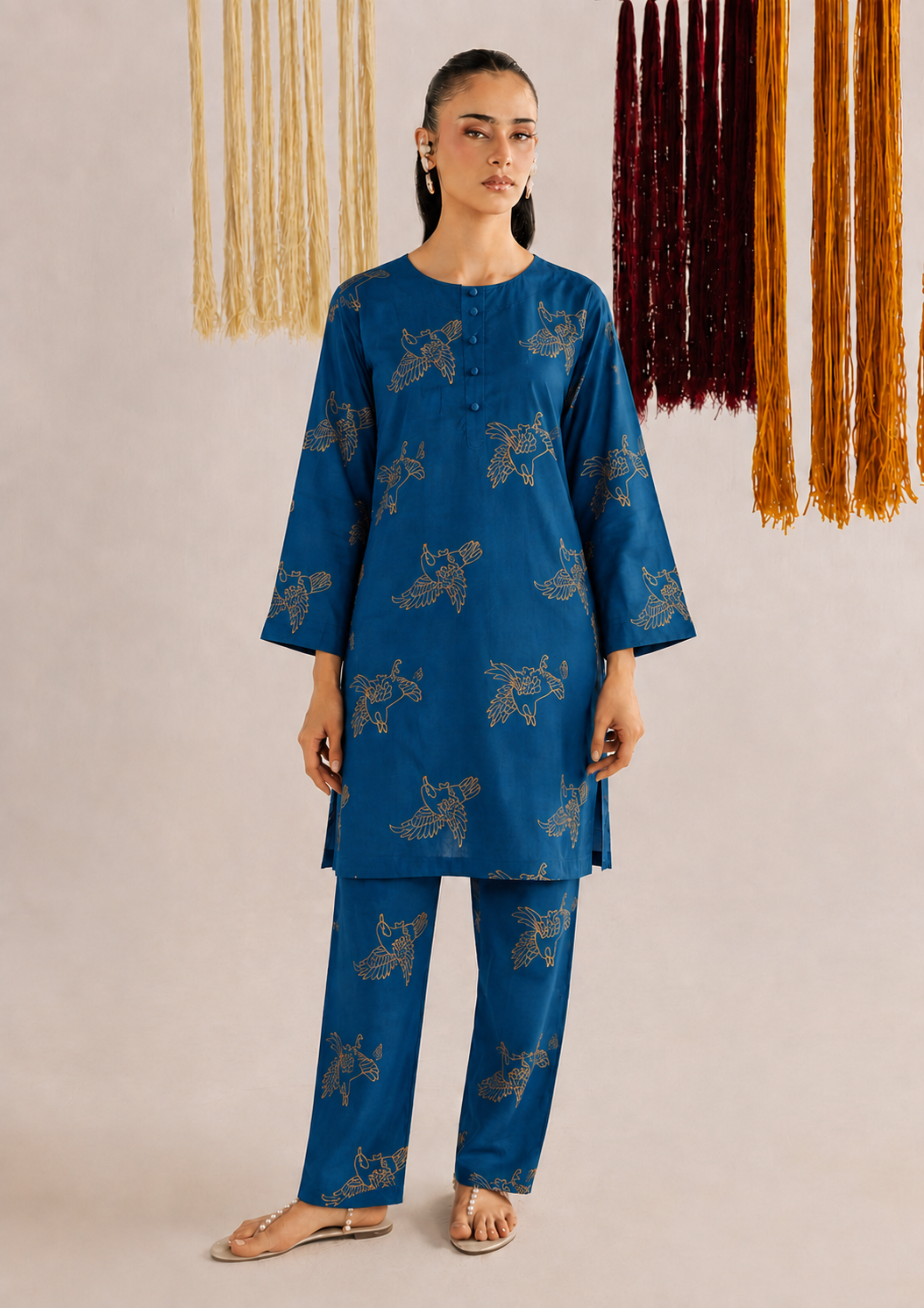linen Co Ord Sets in Cobalt blue