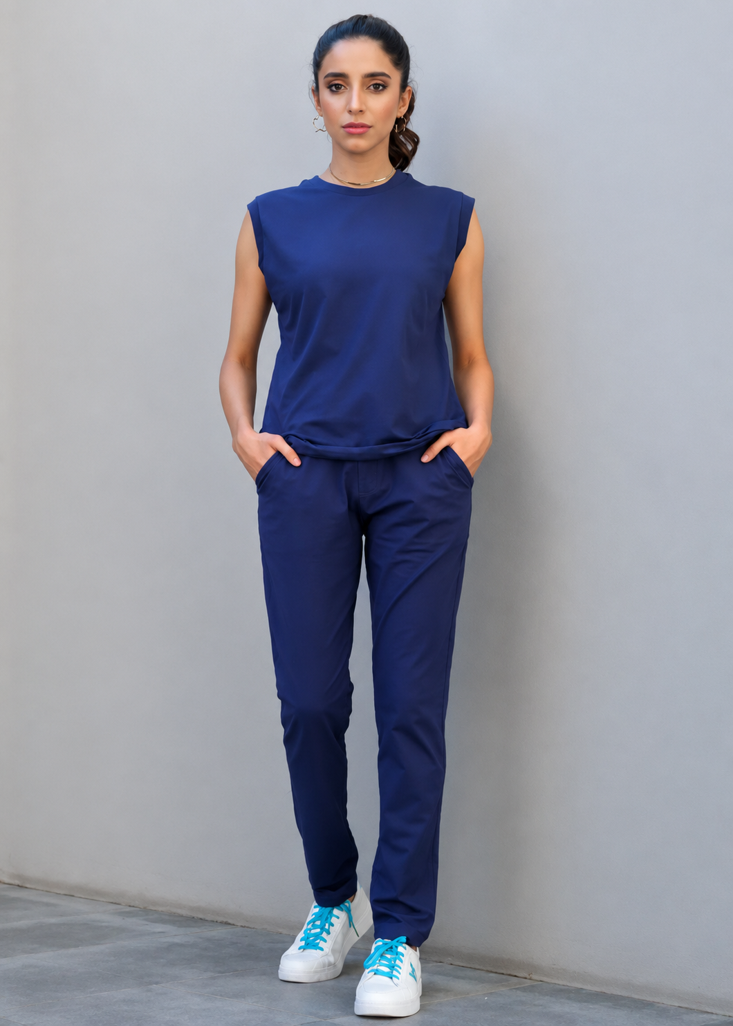 jersey knit Co Ord Sets in Midnight blue