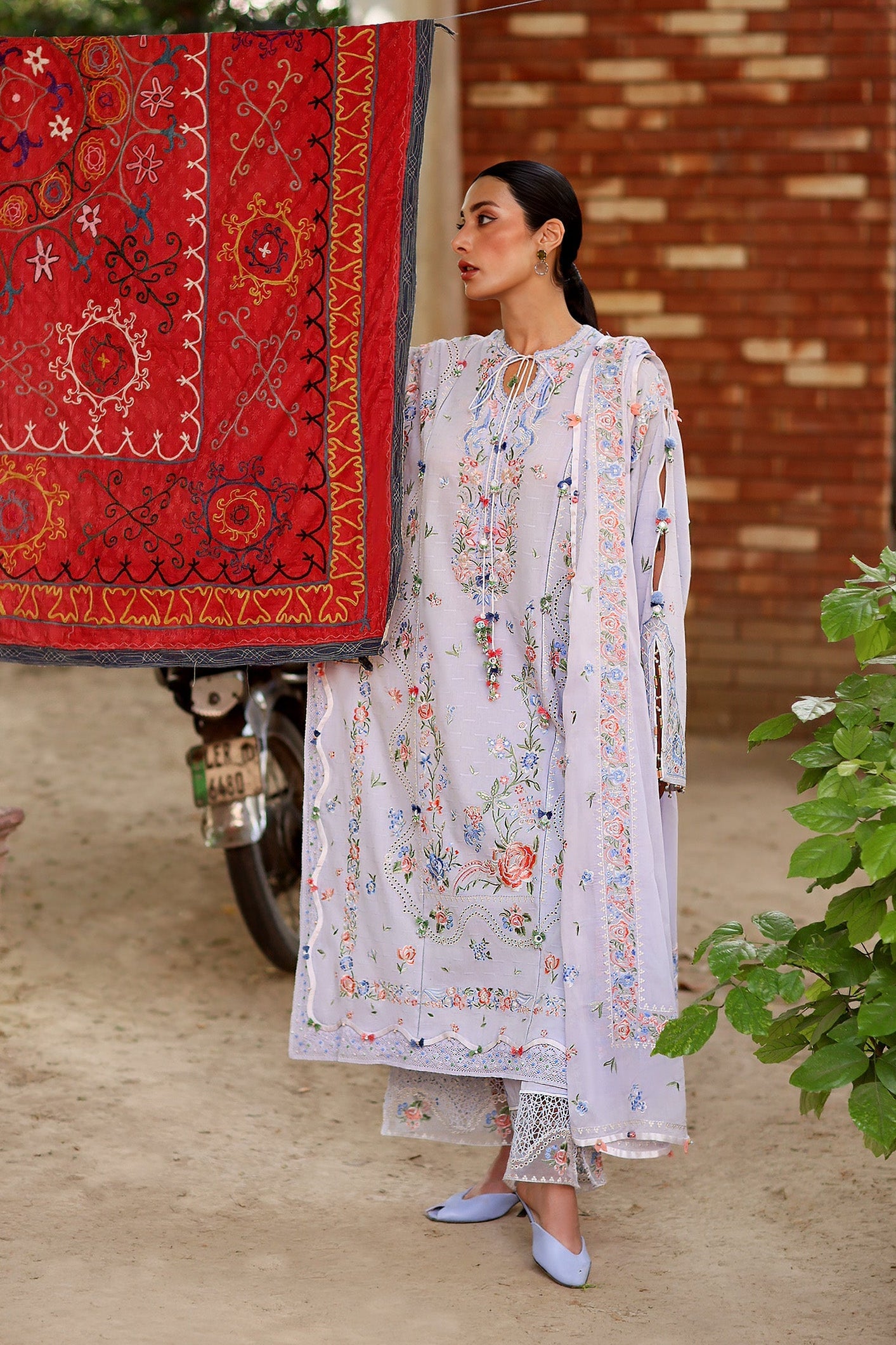 Festive Luxury Lawn – Periwinkle Muse (Z-11)