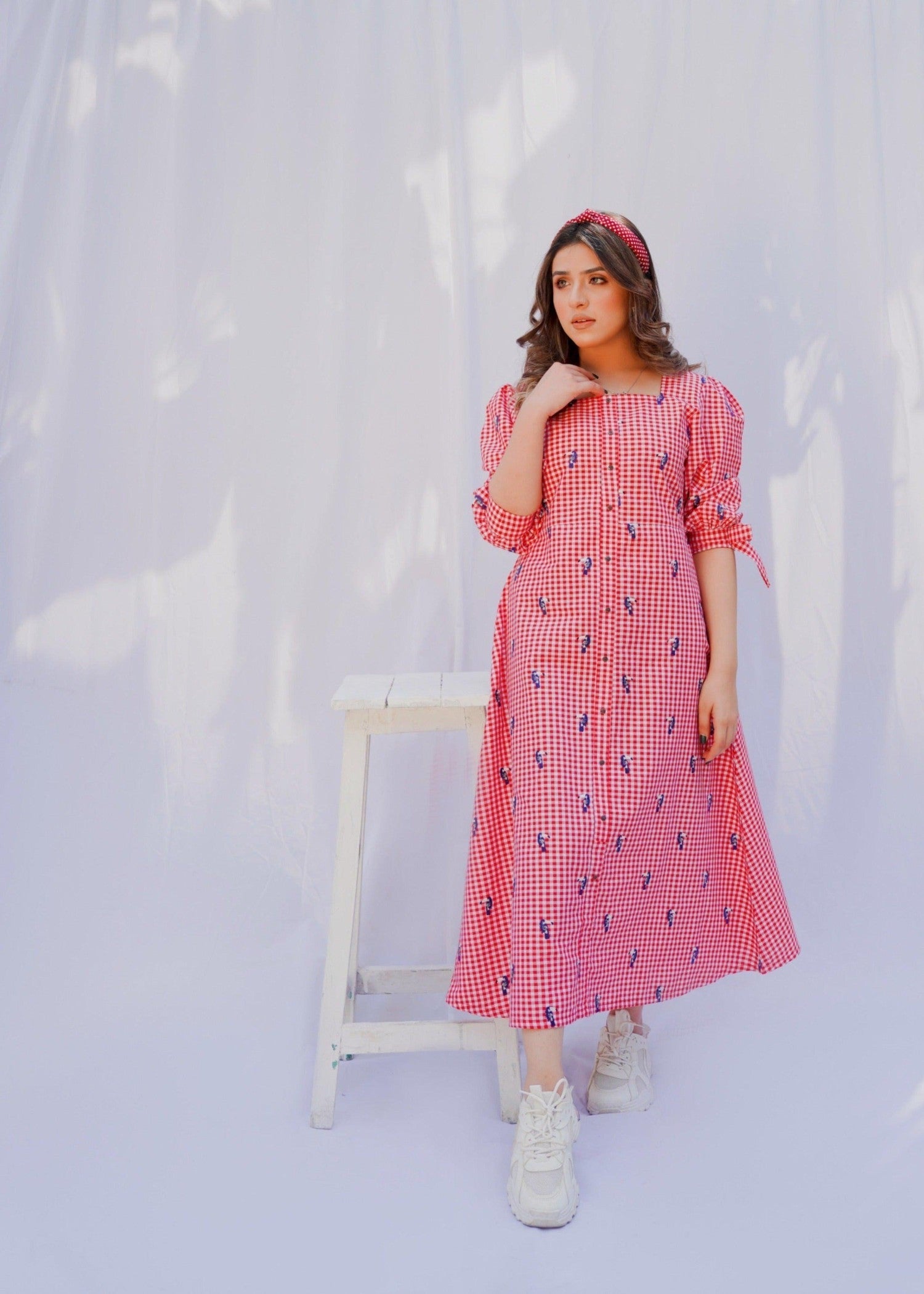 cotton Dress in Pink