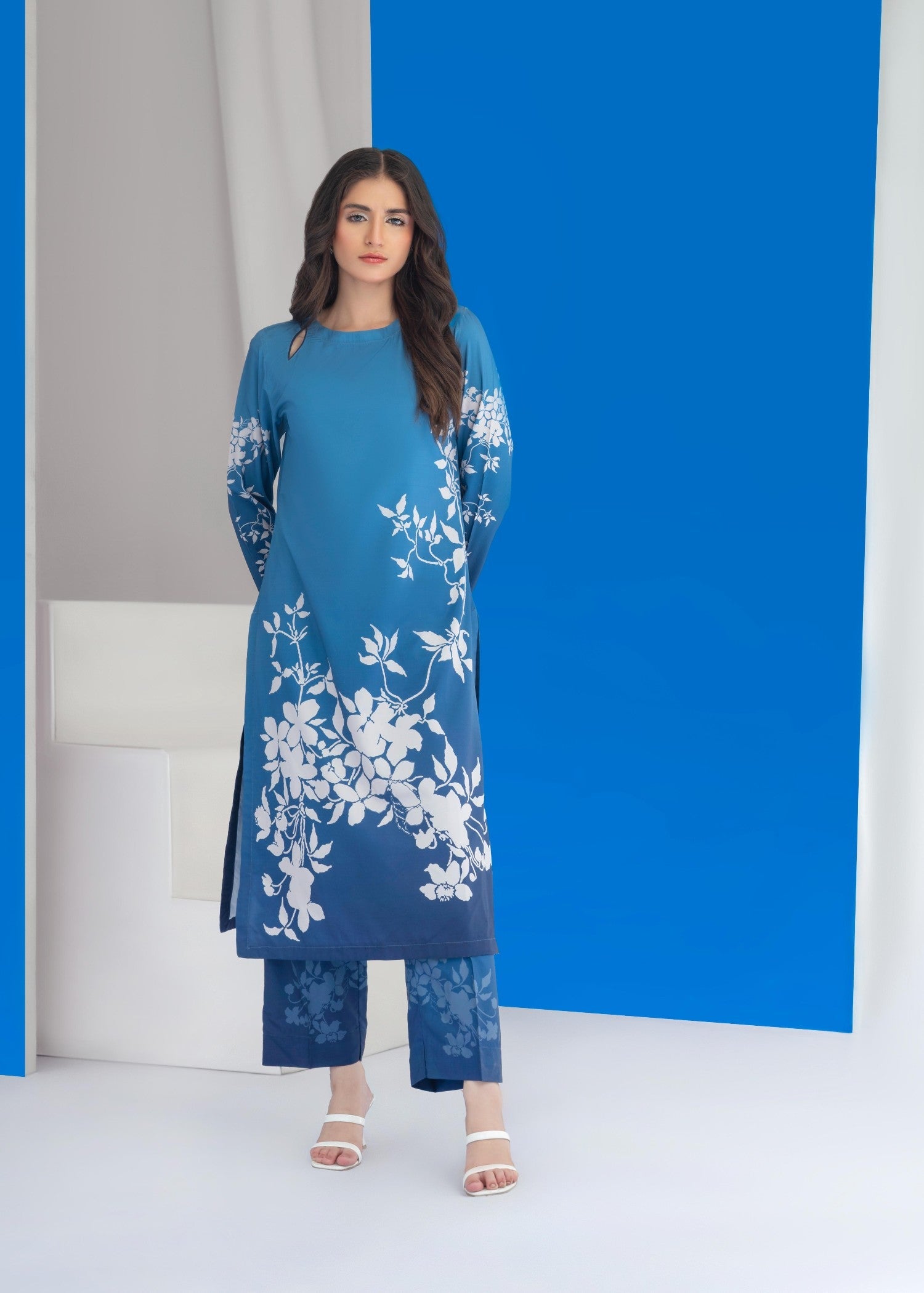 cambric Co Ord Sets in Ocean blue