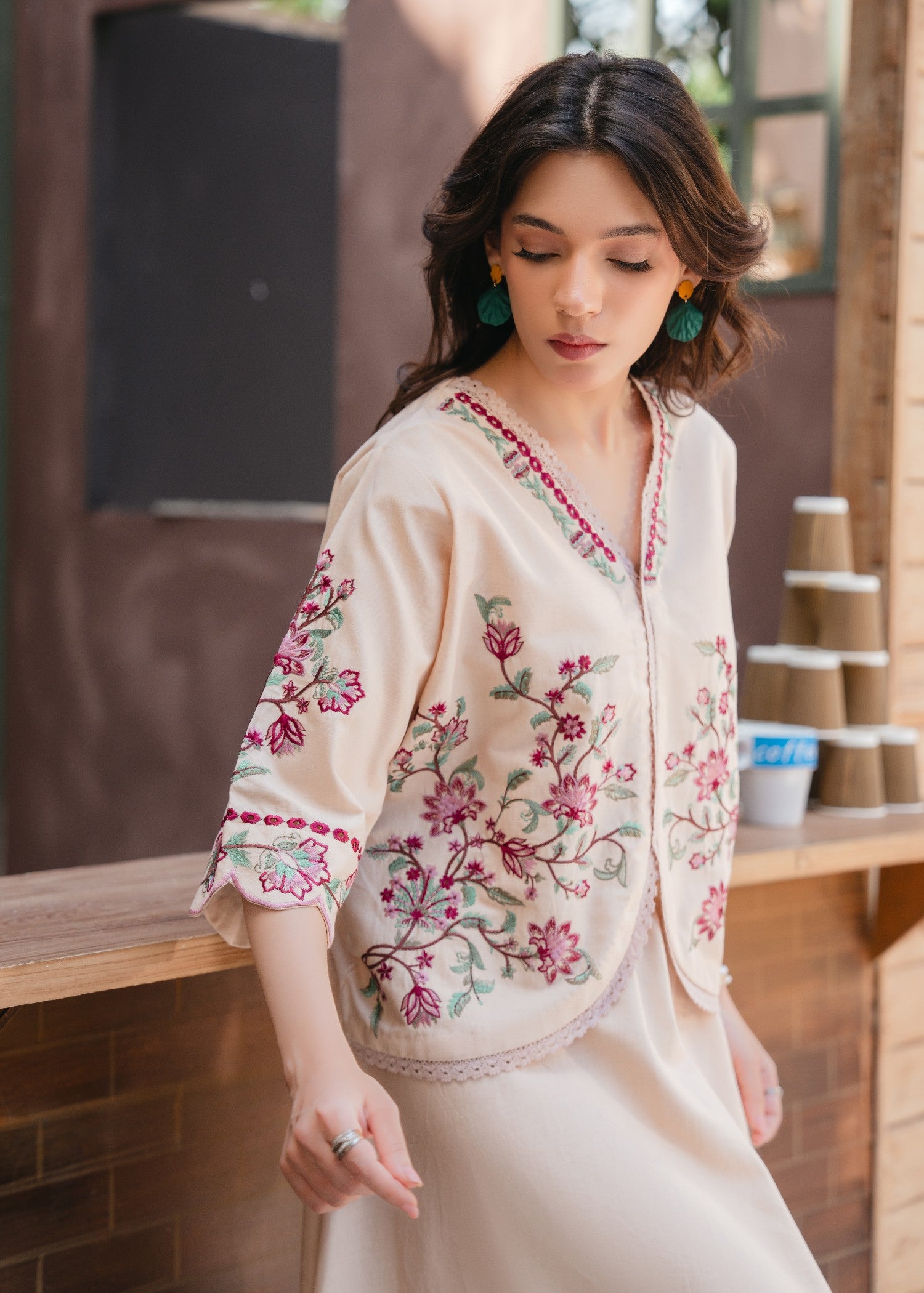 lawn Skirt in Cream