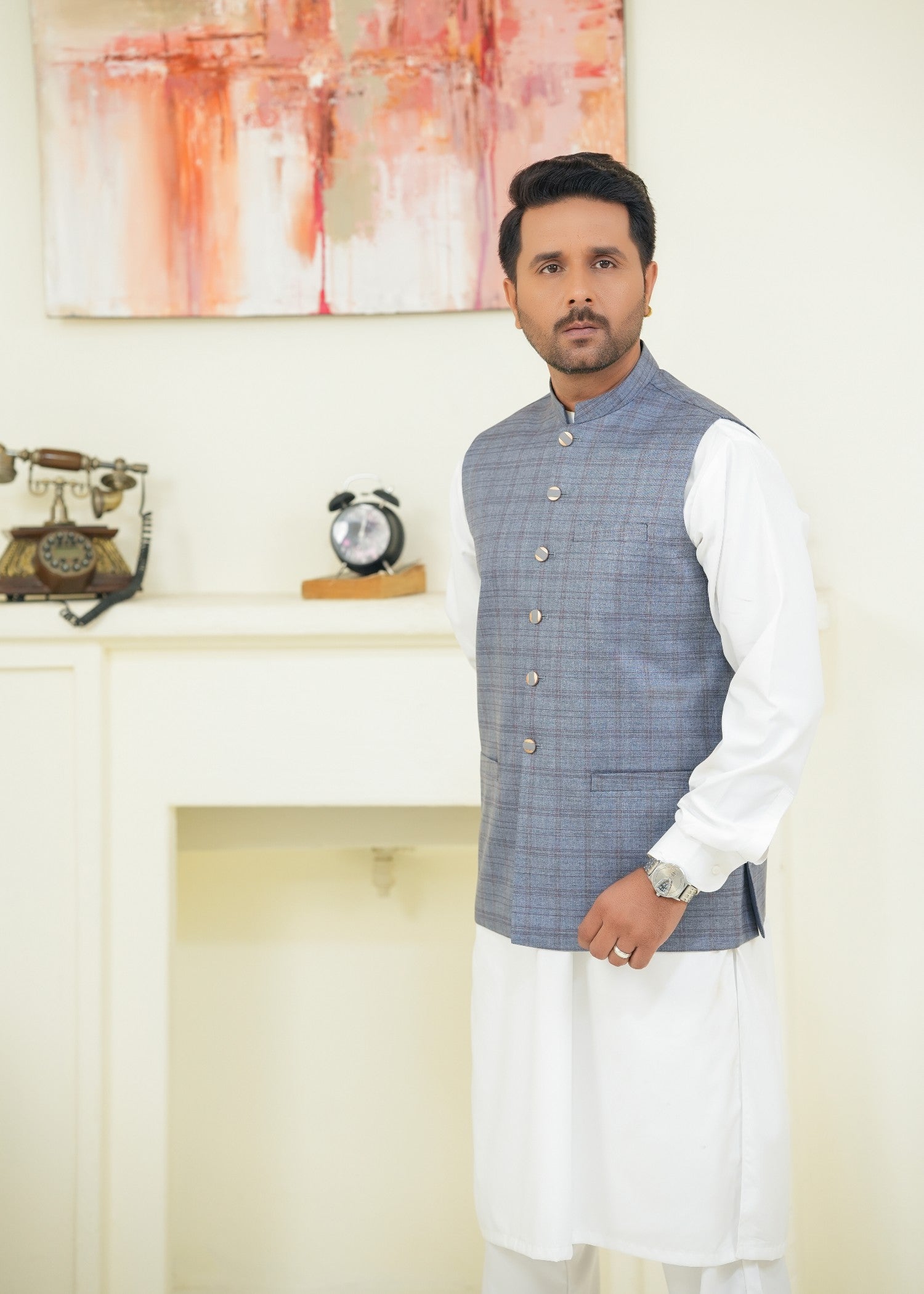 suiting Waistcoat in Light grey