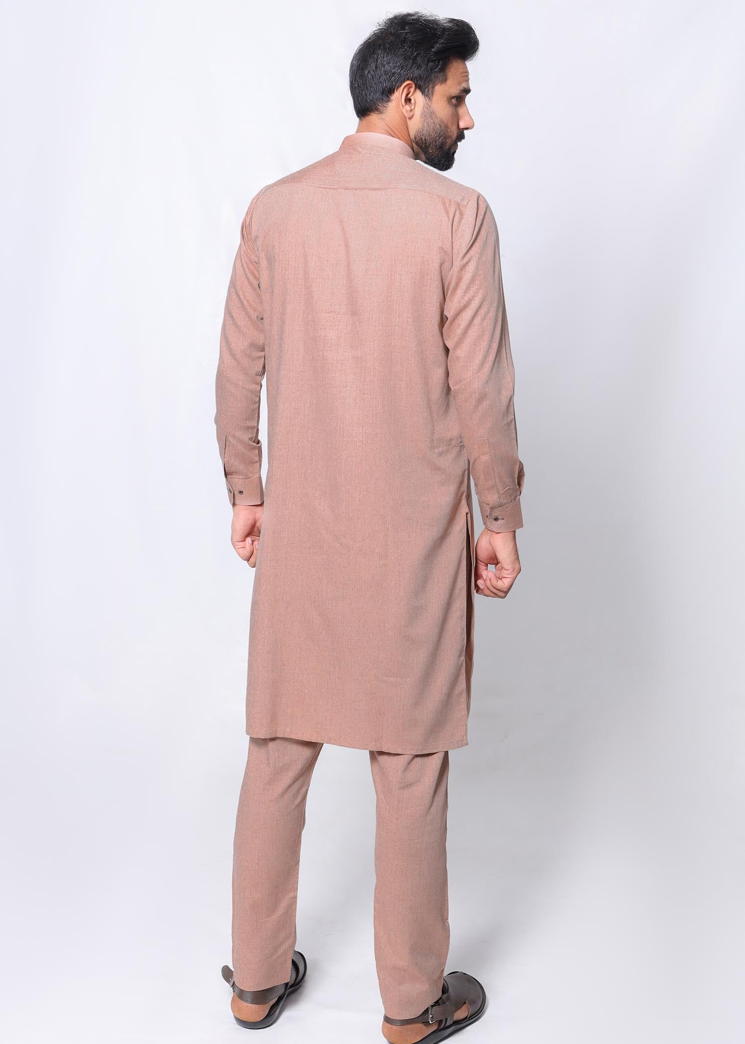 wash & wear Kurta Set in Tea rose pink