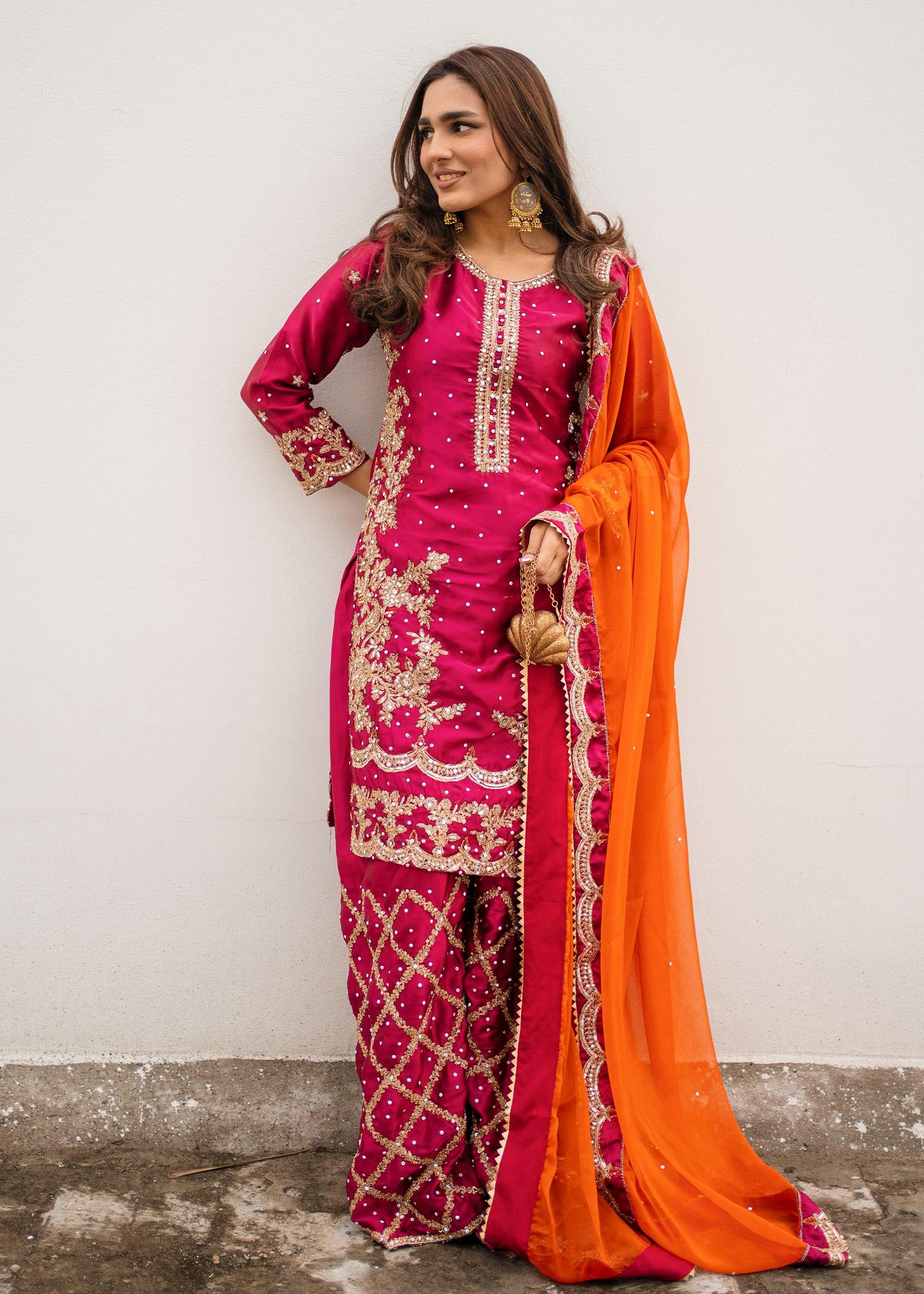 charmuse/shamooz Kurta Set in Burgundy