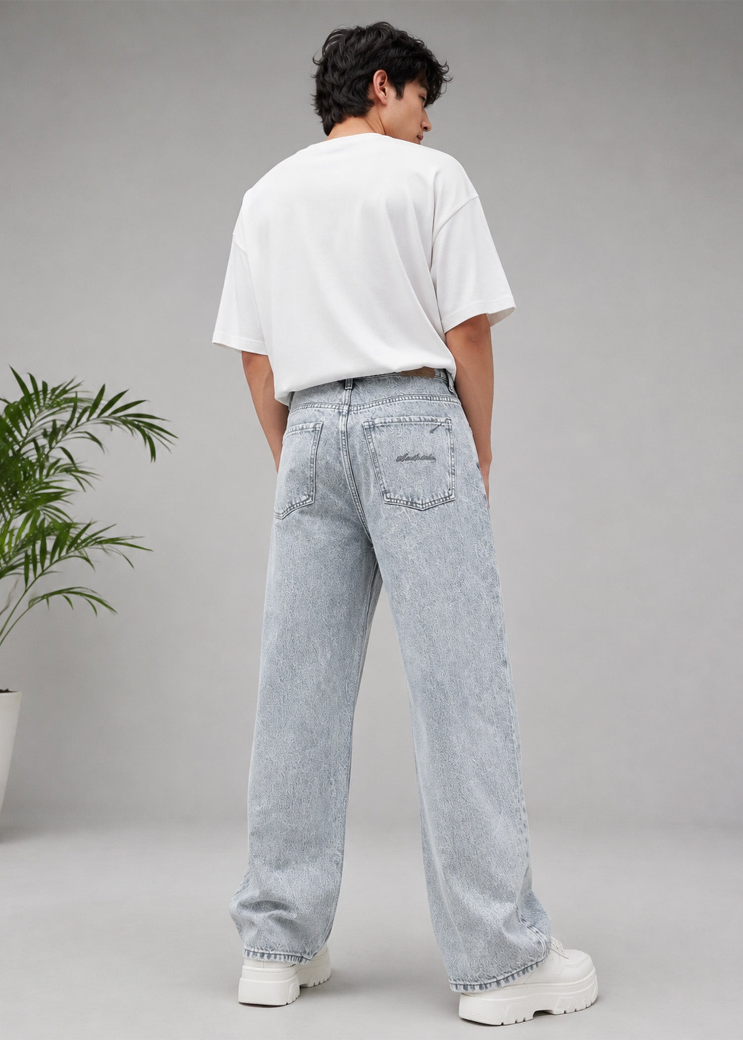 denim Jeans in Light grey