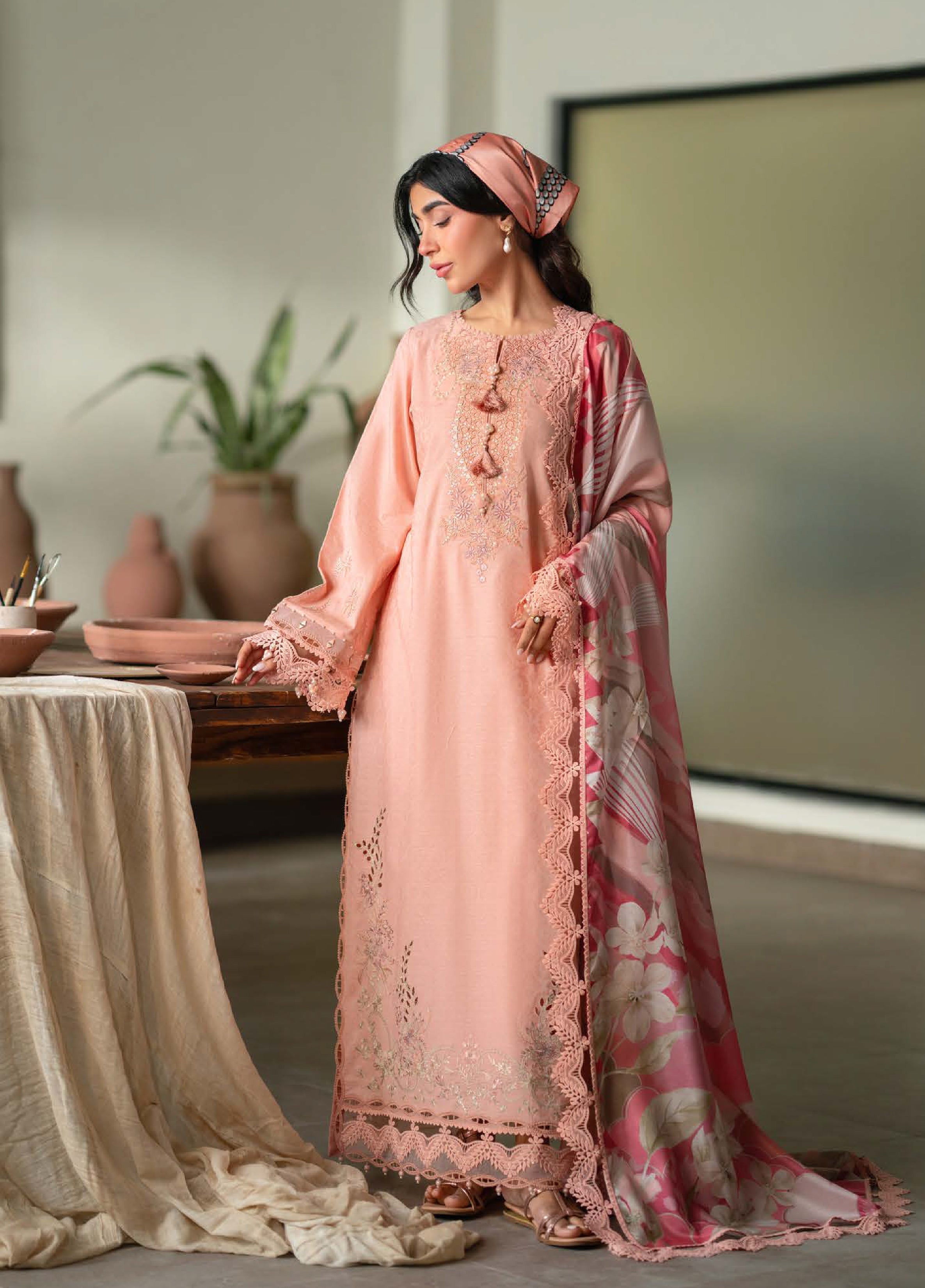 Raha Festive Jacquard Lawn – NE-235