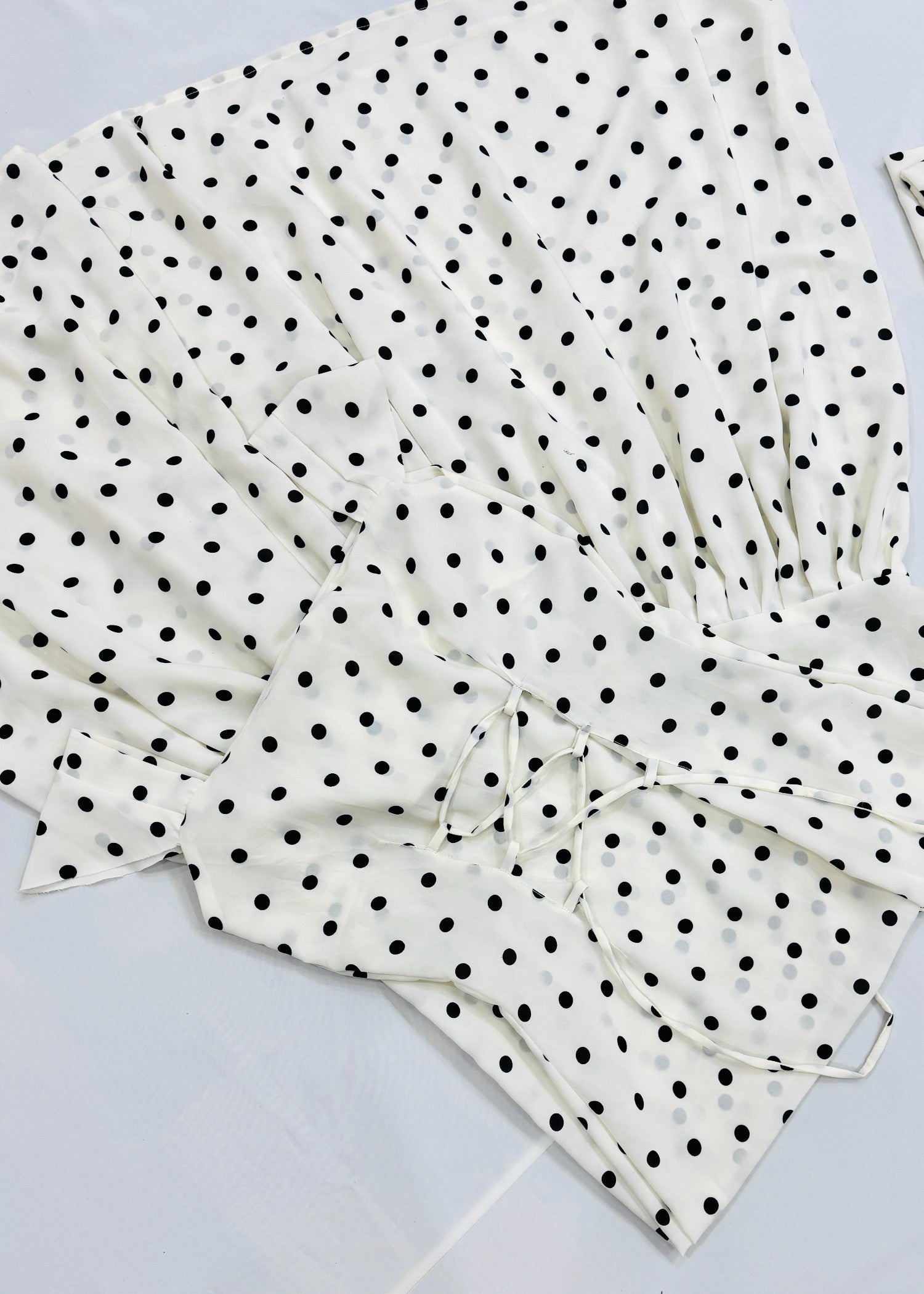 chiffon Dress in White