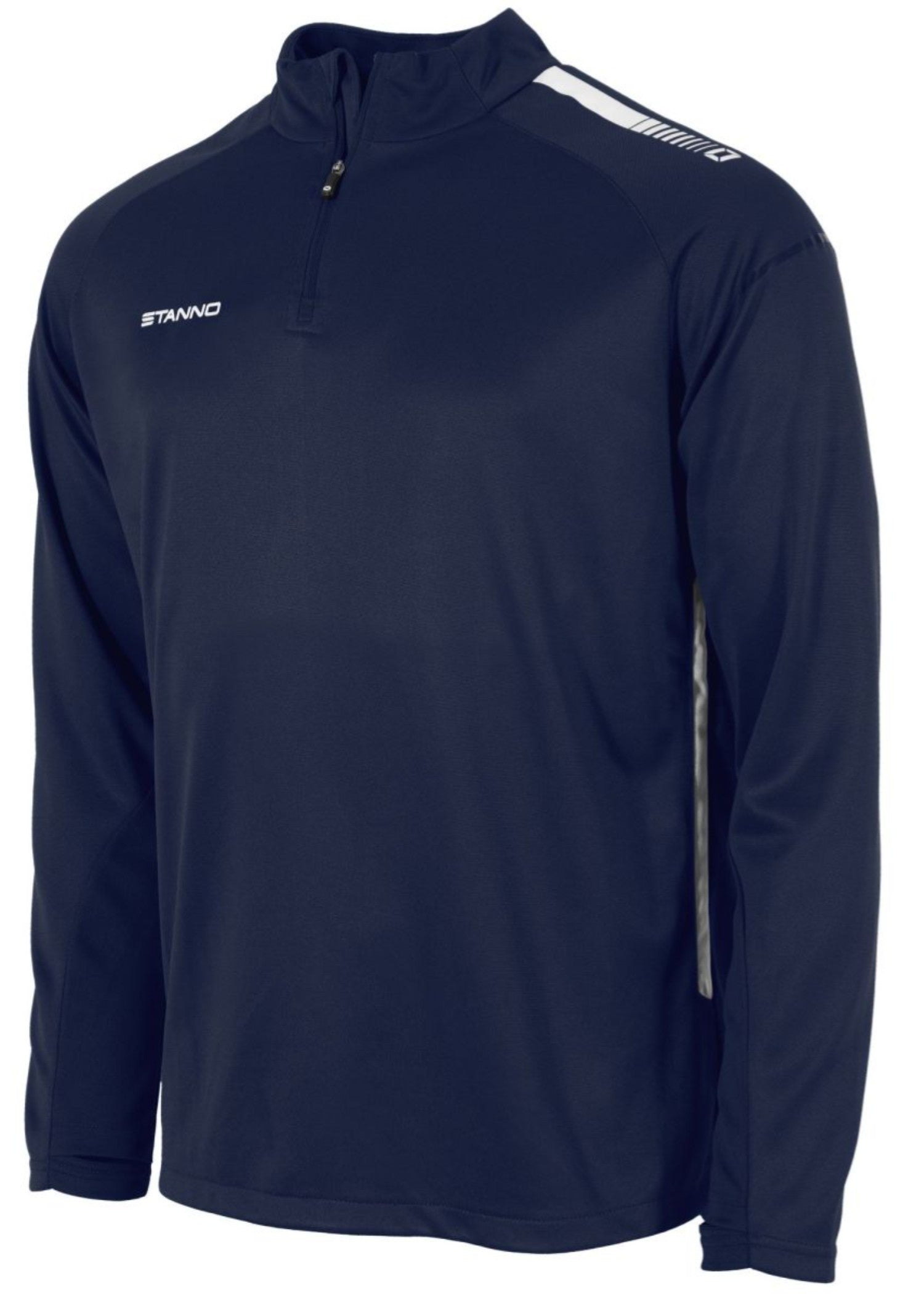 polyester T Shirt in Navy blue, white