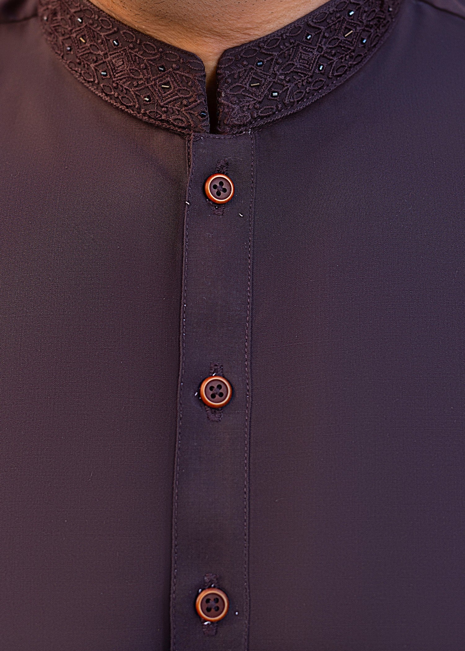 wash & wear Shalwar Kameez in Mocha brown
