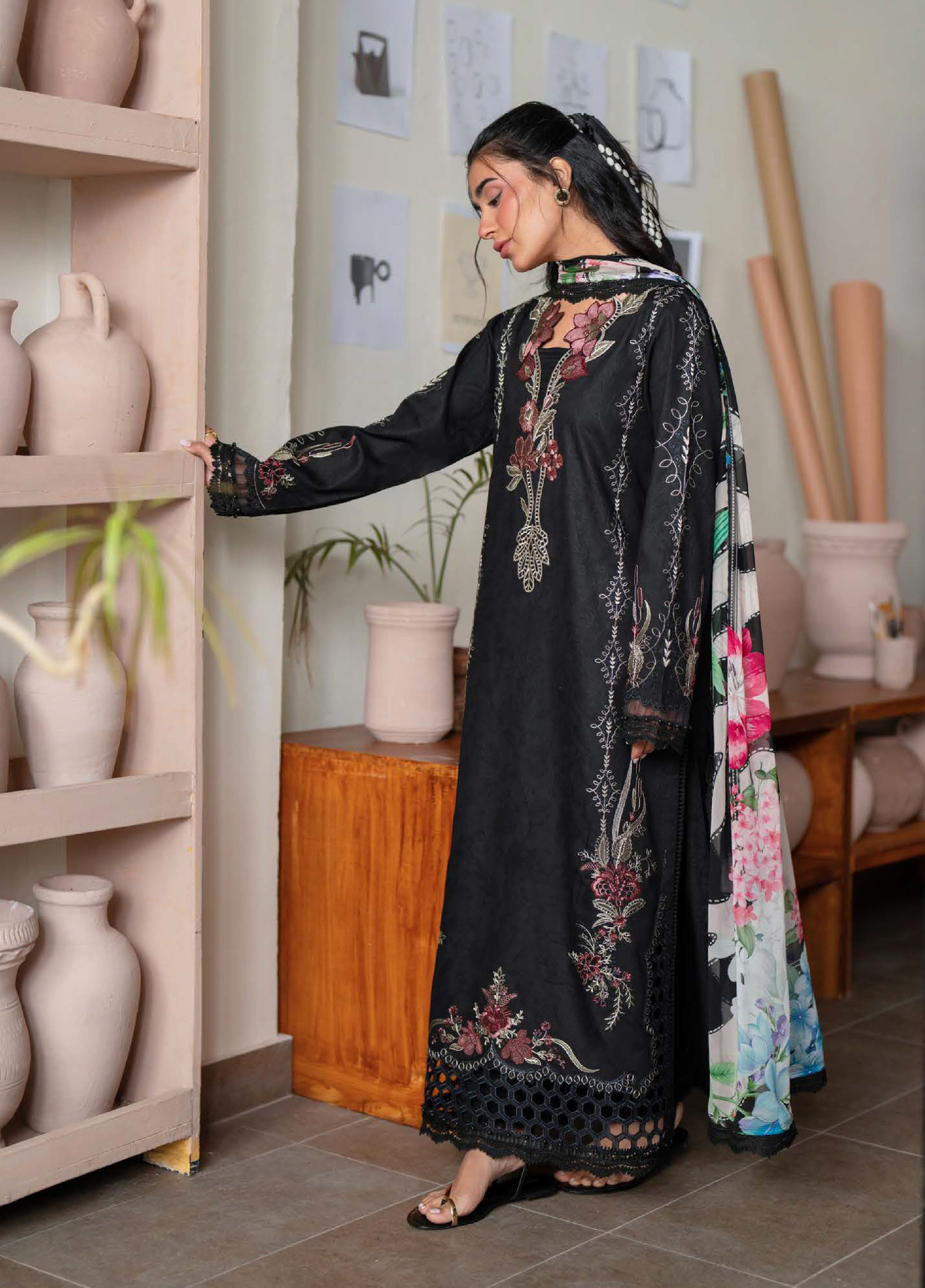 Raha Festive Jacquard Lawn – NE-239