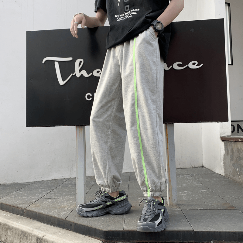 Casual Trousers Men'S Thin Section All-Match Nine-Point Pants Trendy Brand