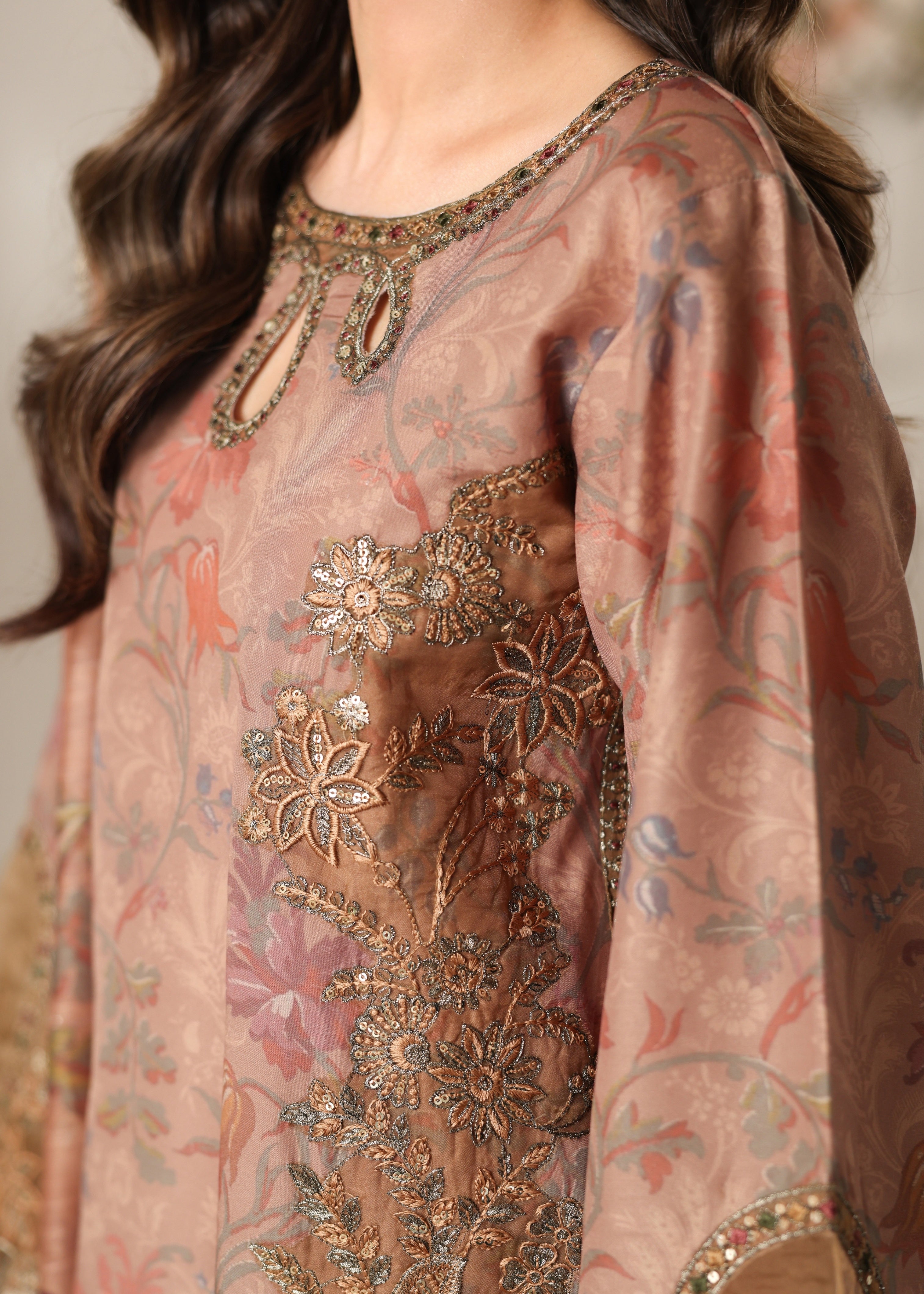 viscose Kurta Set in Pink