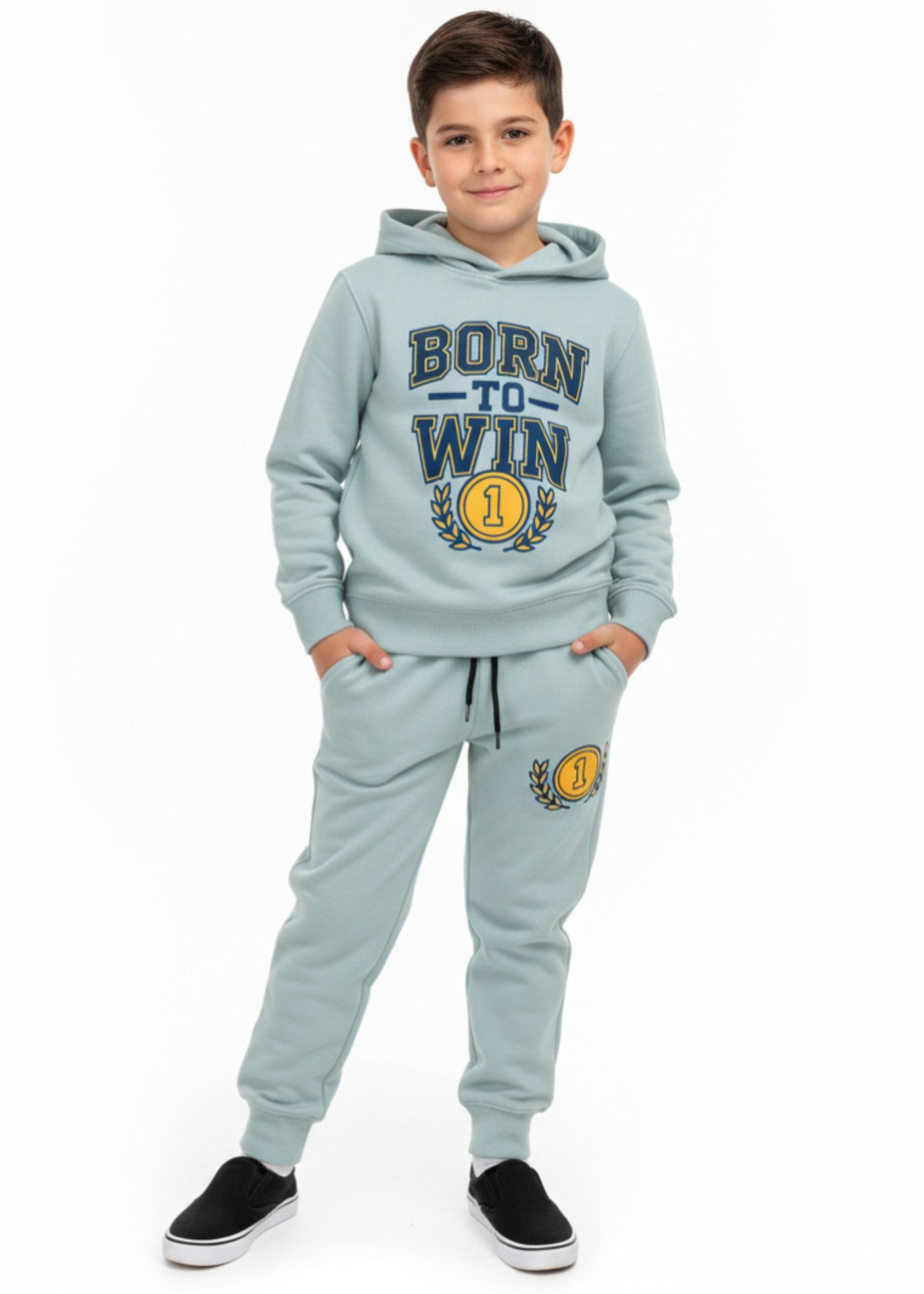 fleece Tracksuit in Powder blue