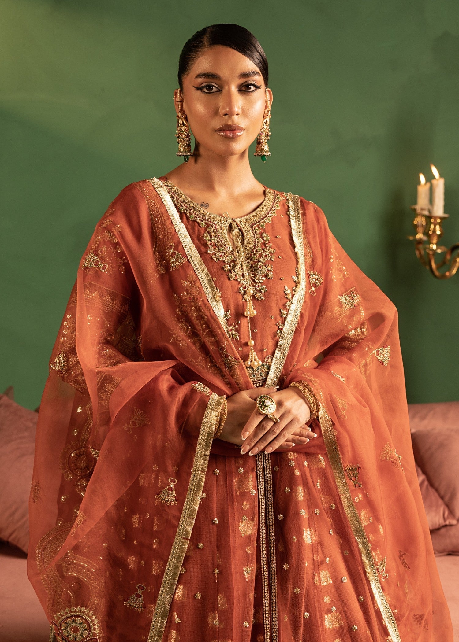 net Maxi in Rust orange