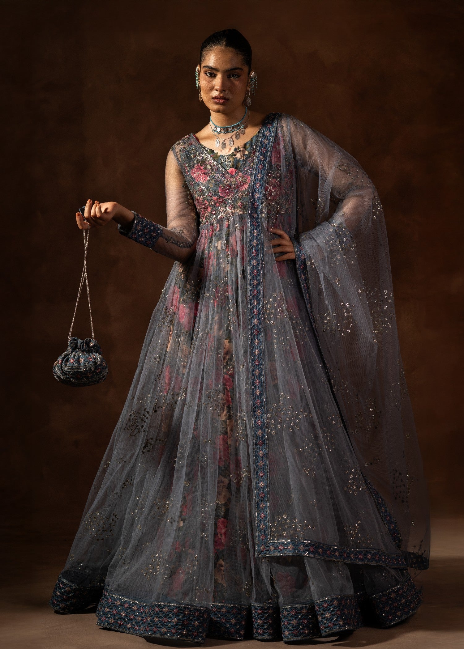 net Maxi in Cool grey