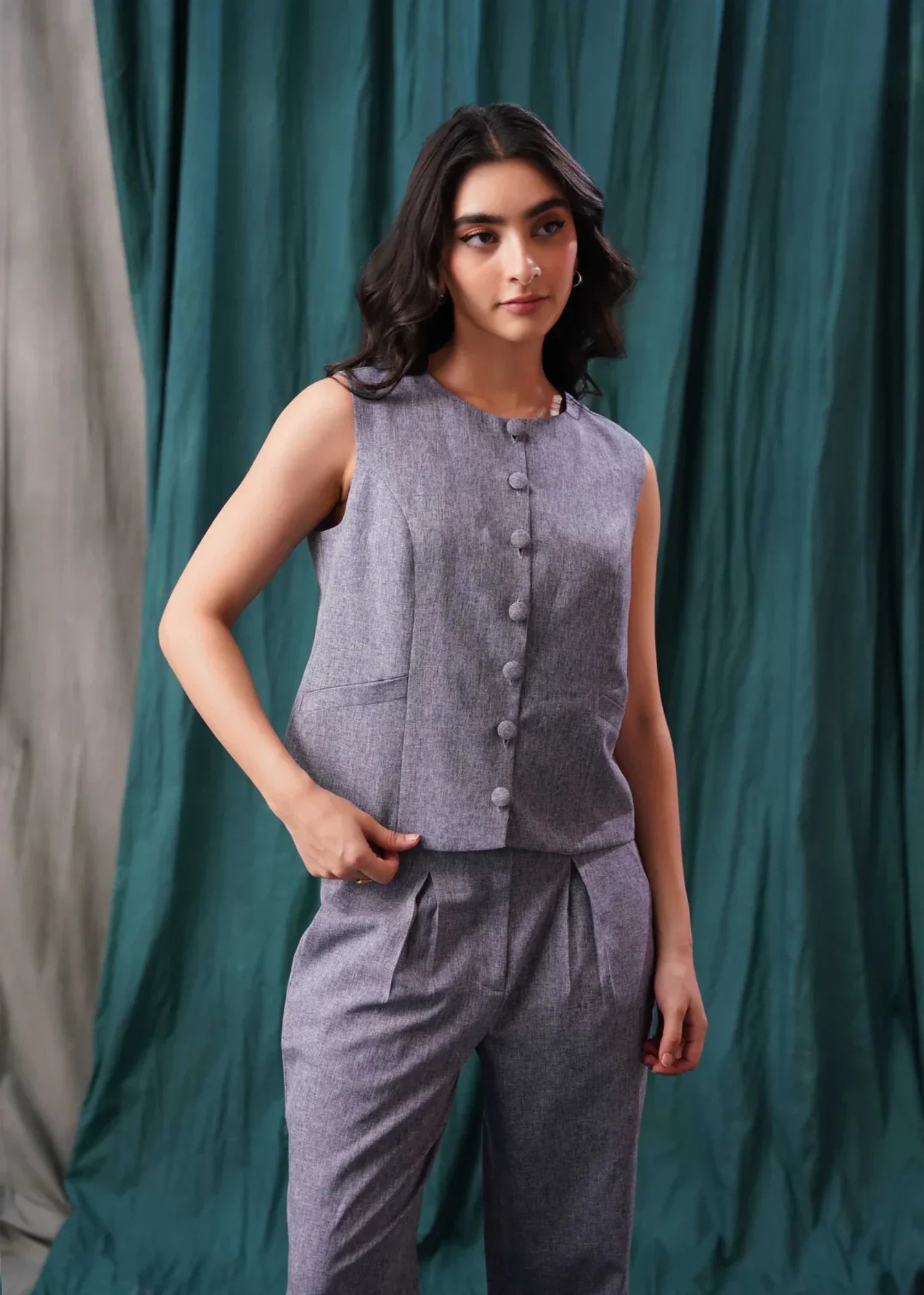 cotton Top in Lavender grey