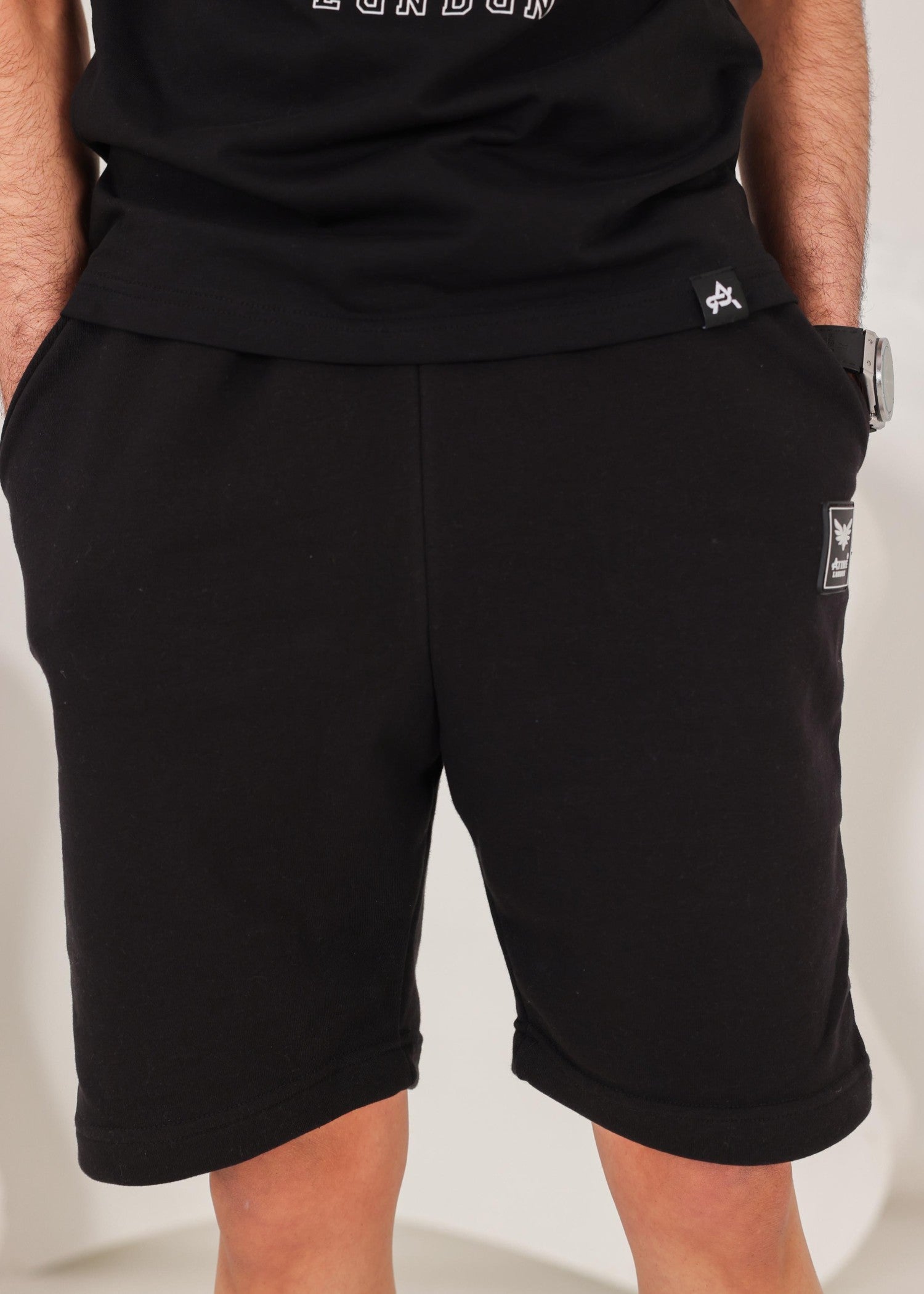 terry Shorts in Black
