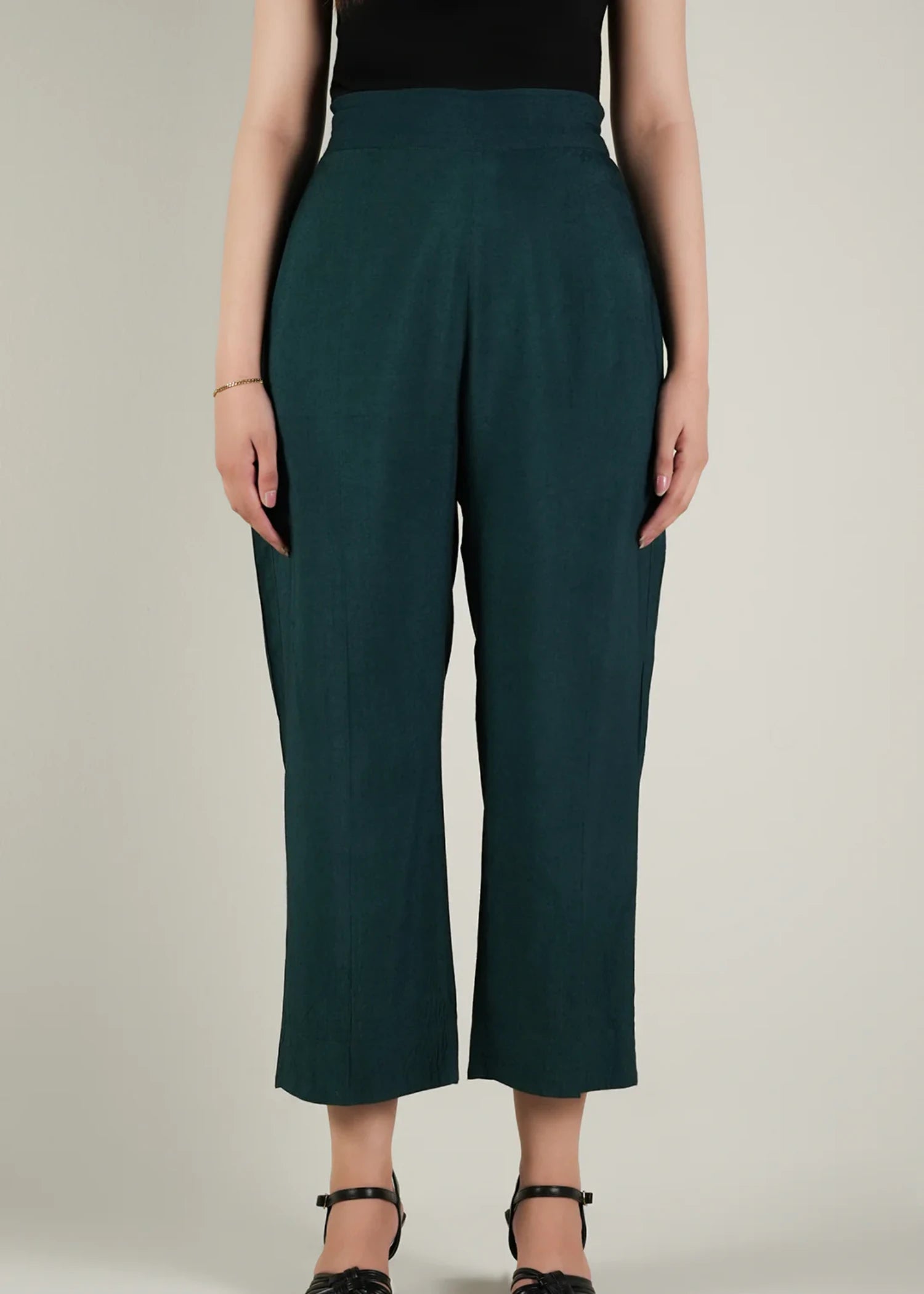 linen Pants in Teal