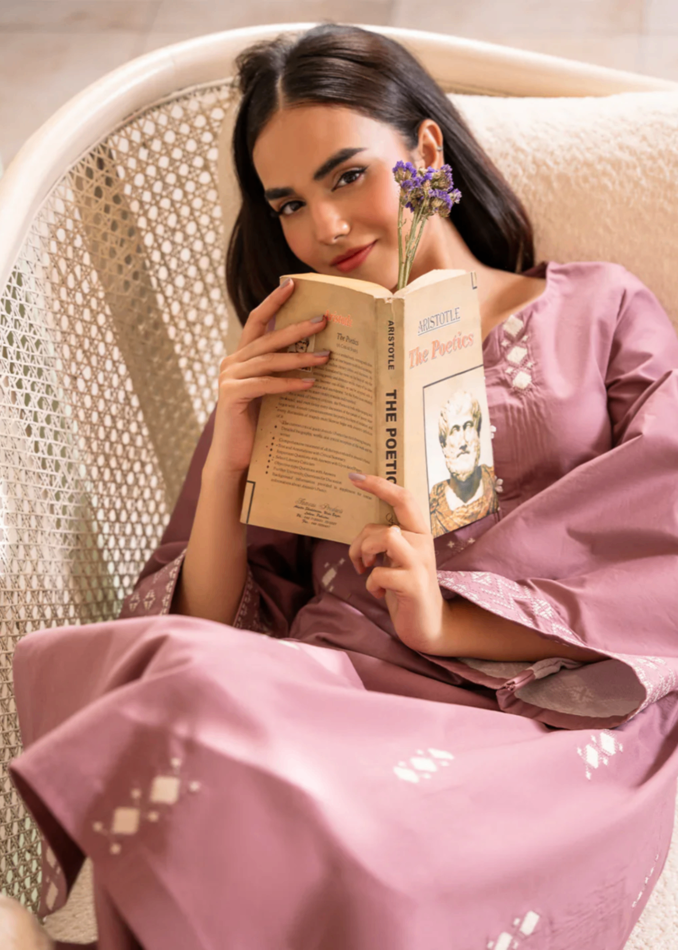 marina Kurta Set in Rose pink