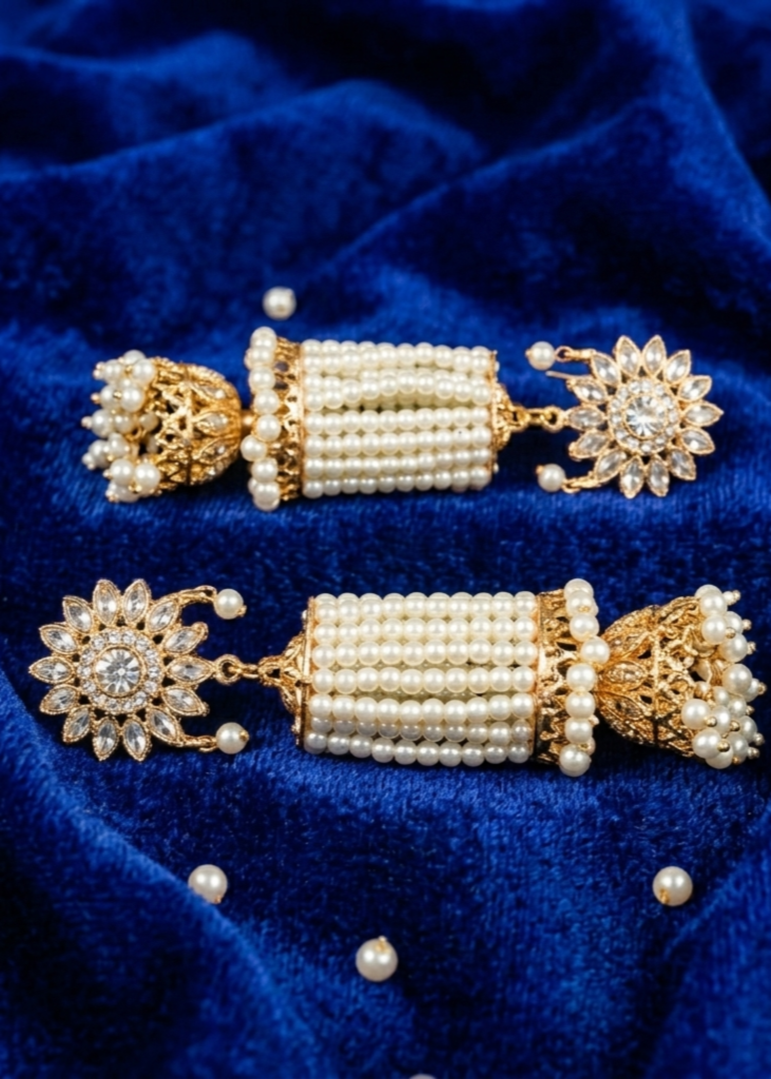 Earrings in Pearl white Color by - Trendy Women Earrings KQC0258