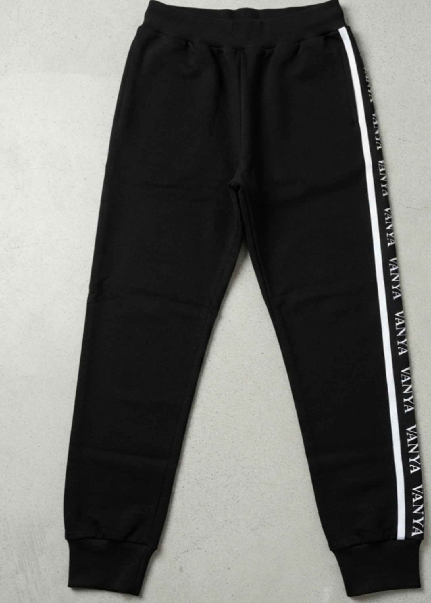 polyester-spandex Trousers in Black