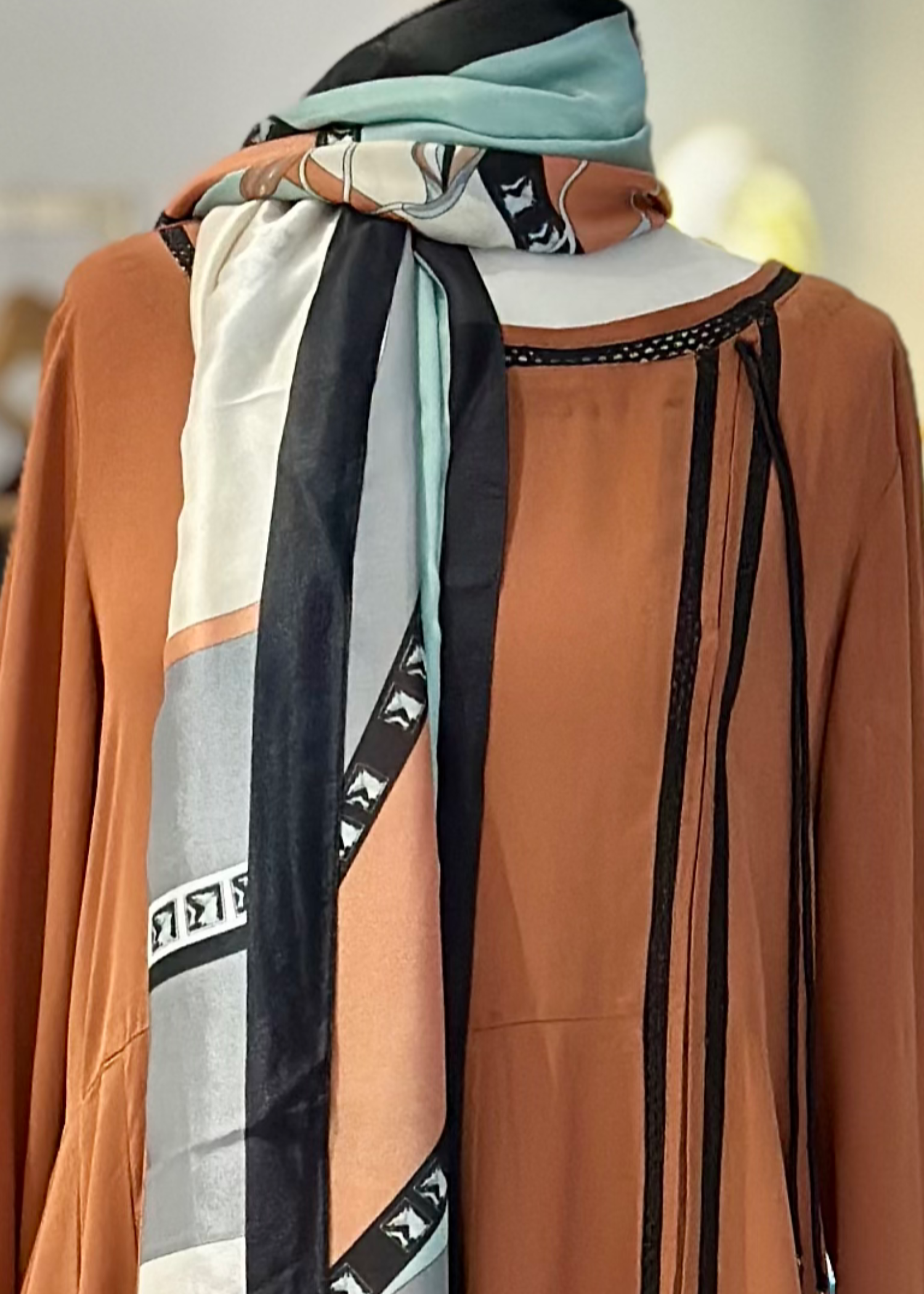 georgette Maxi in Rustic brown