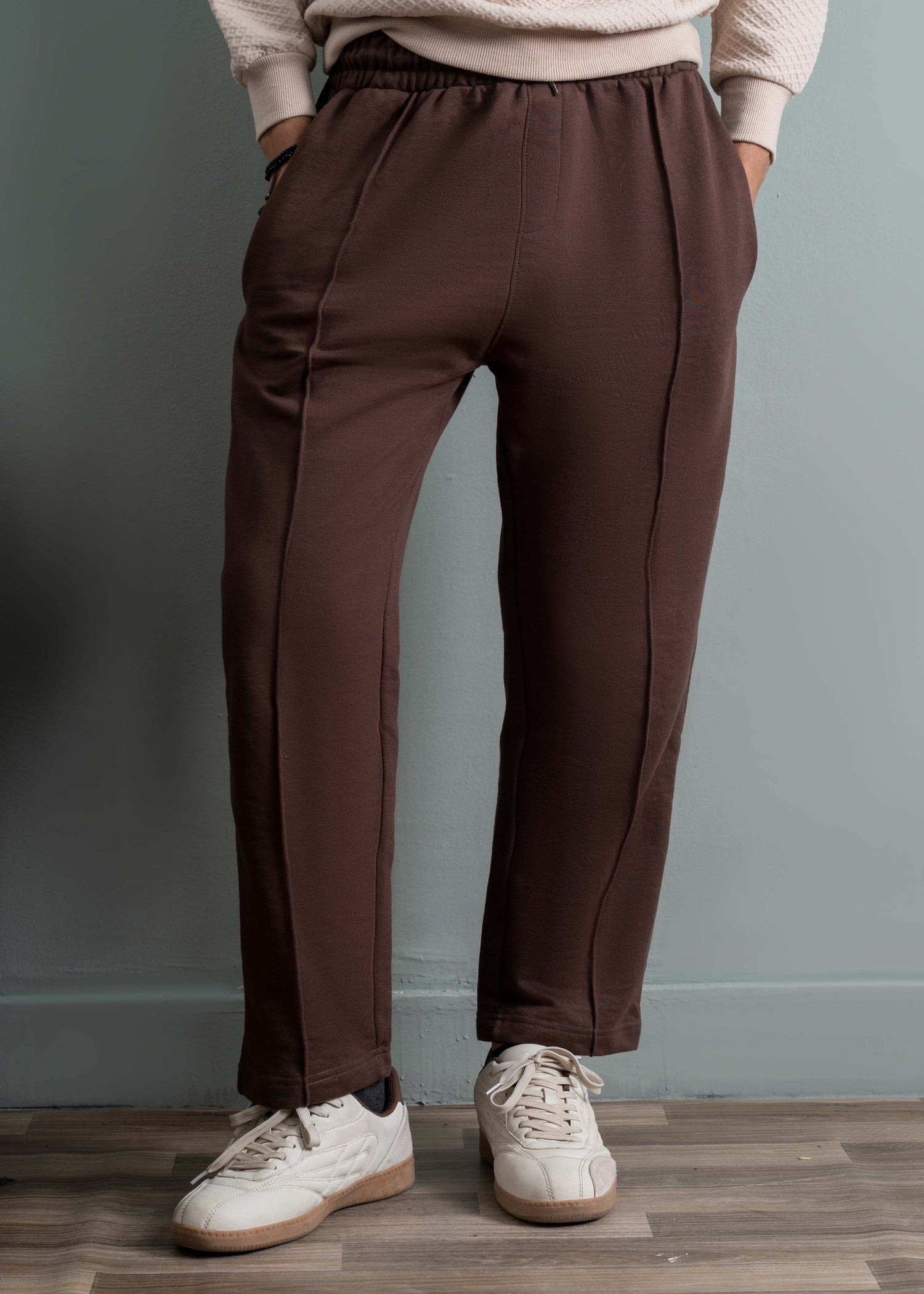 terry Trousers in Dark brown