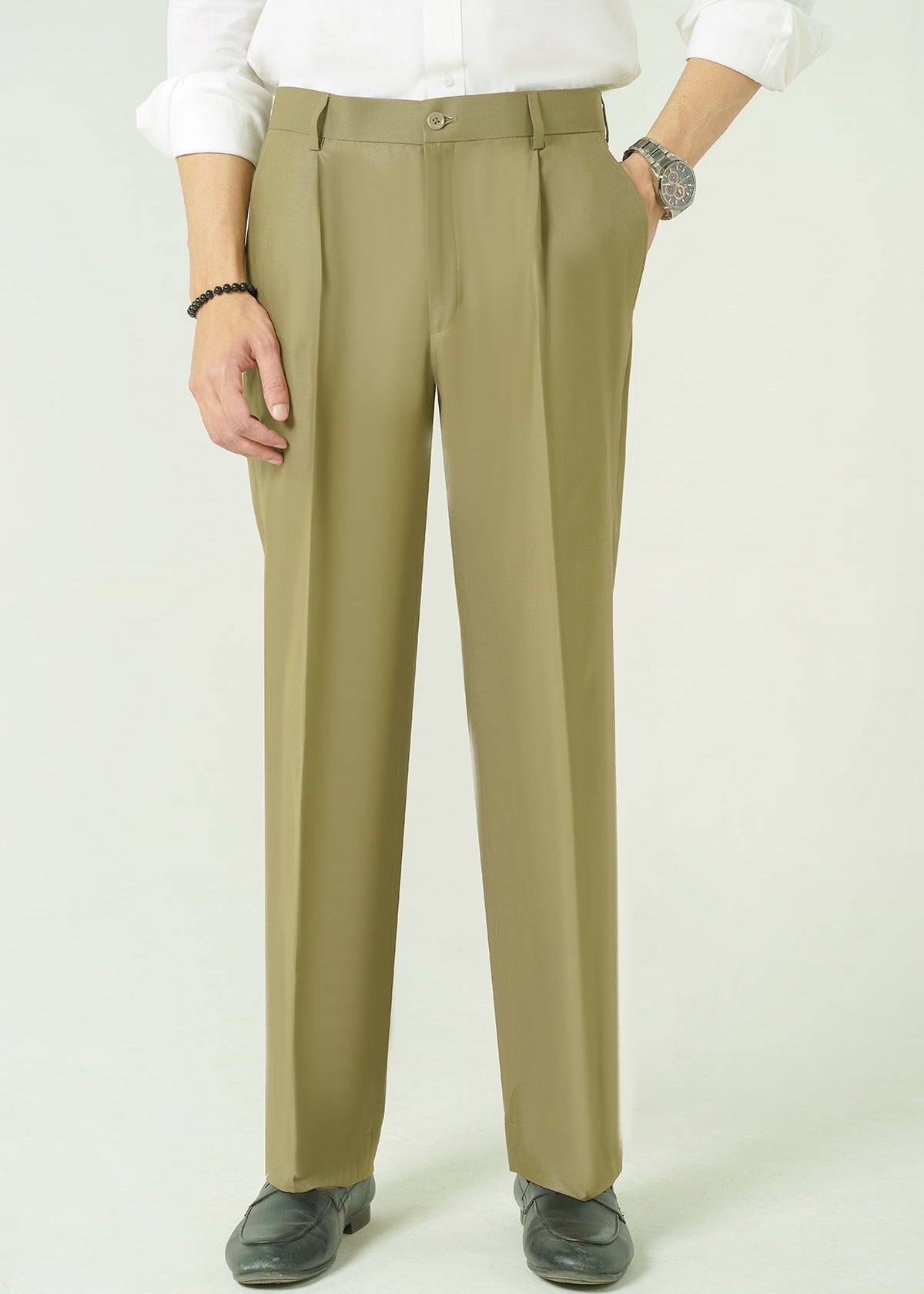 suiting Pants in Khaki brown