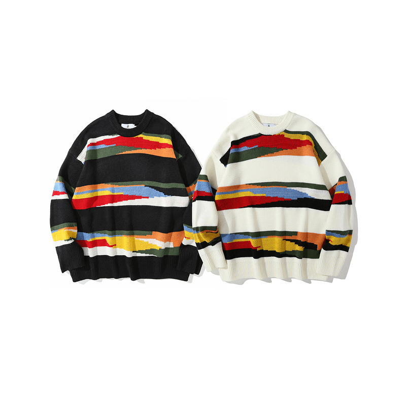 Autumn Youth Men'S Pullover Long-Sleeved Loose-Fitting Sweater for Men and Women