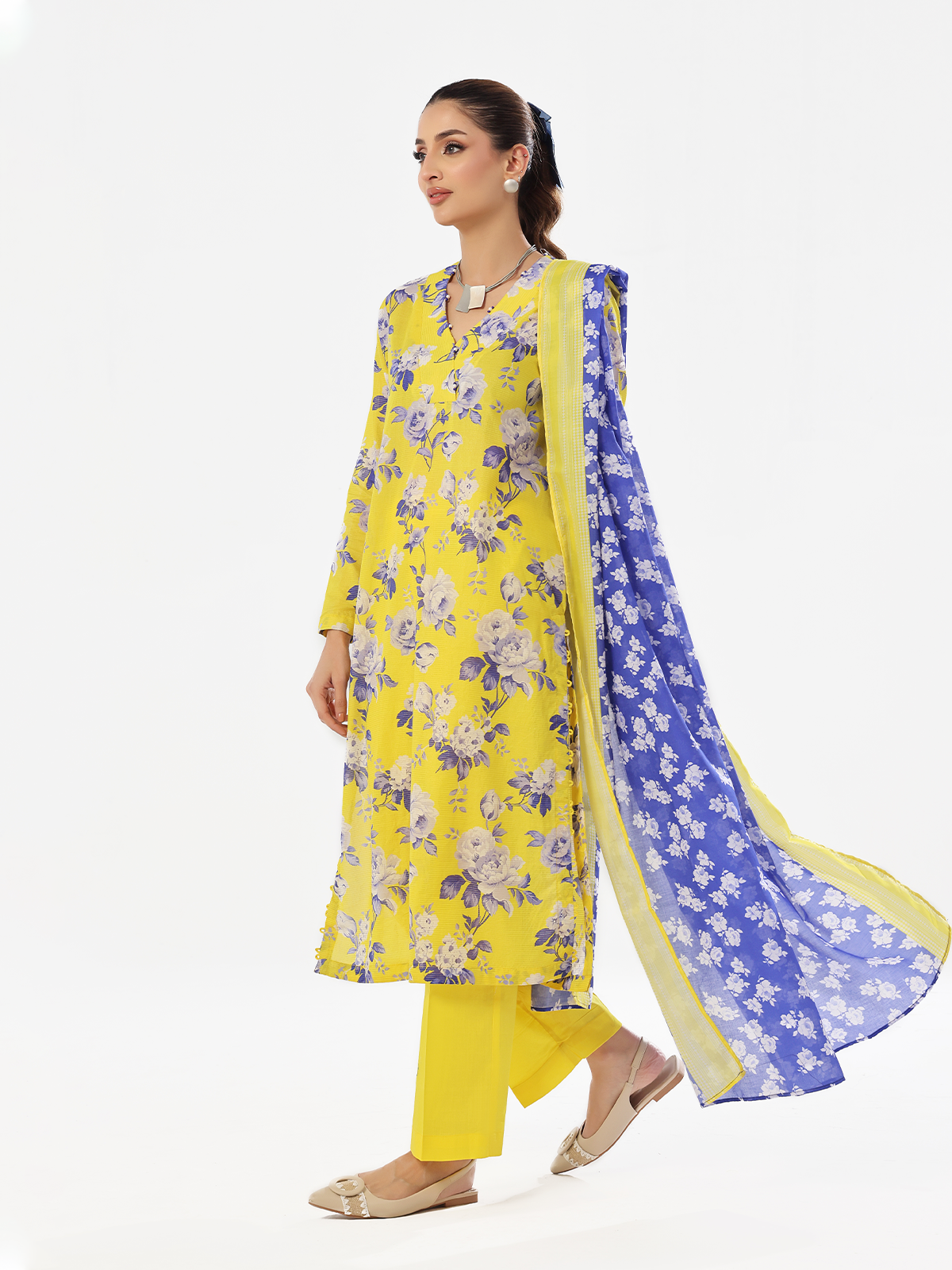 masuri Kurta Set in Yellow