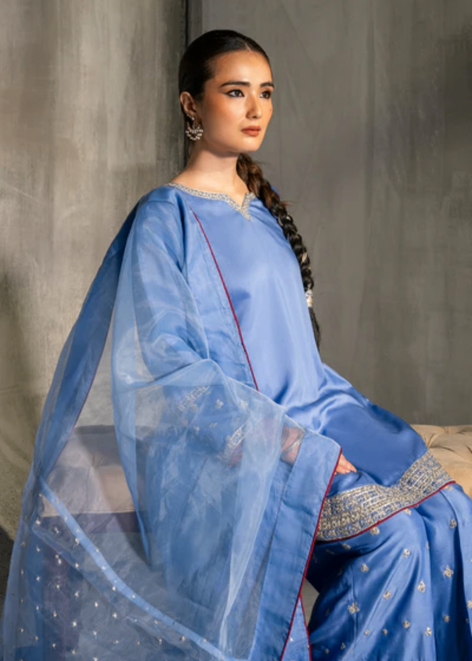 viscose Kurta Set in Blue lagoon