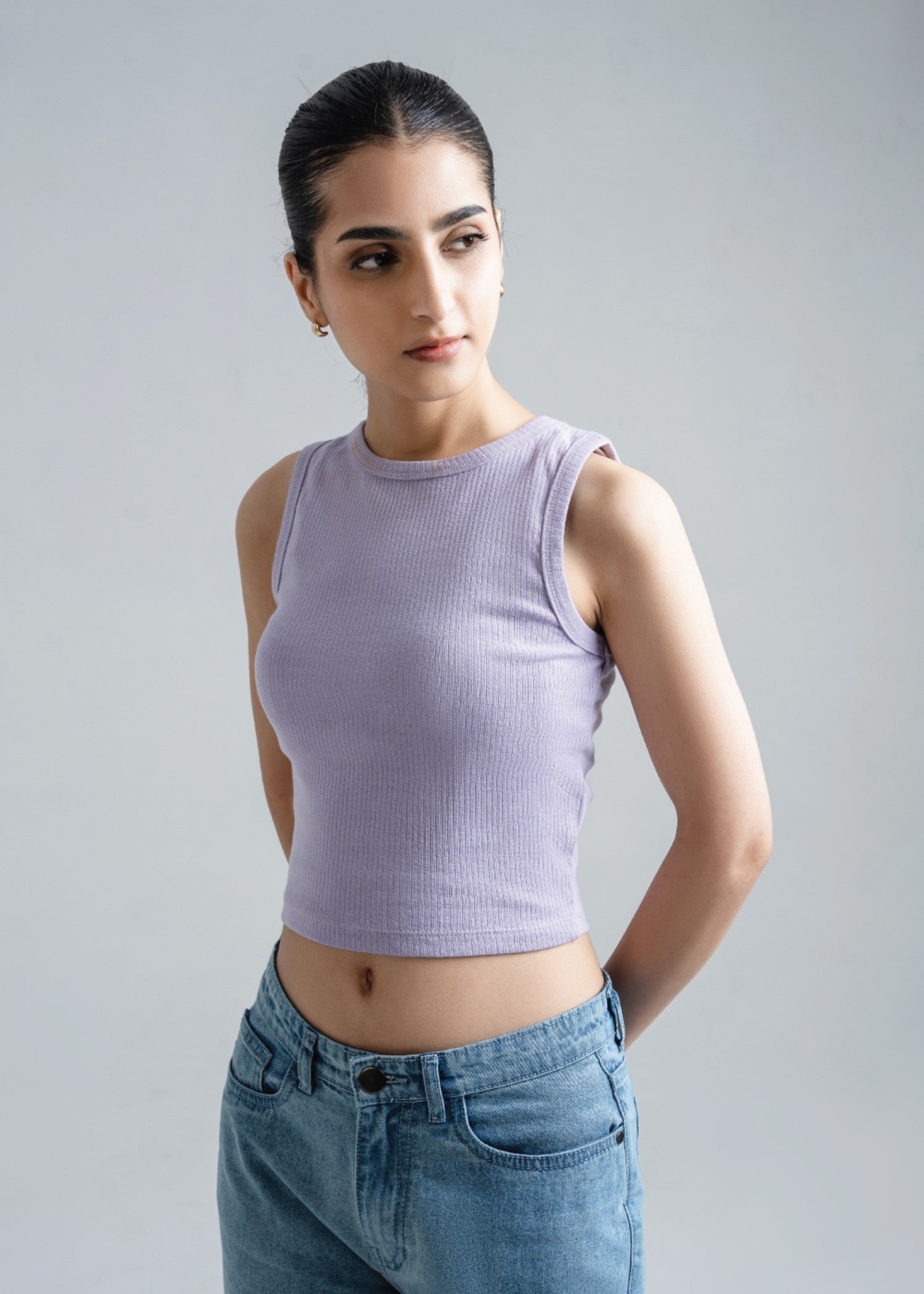 cotton Tank Top in Lavender