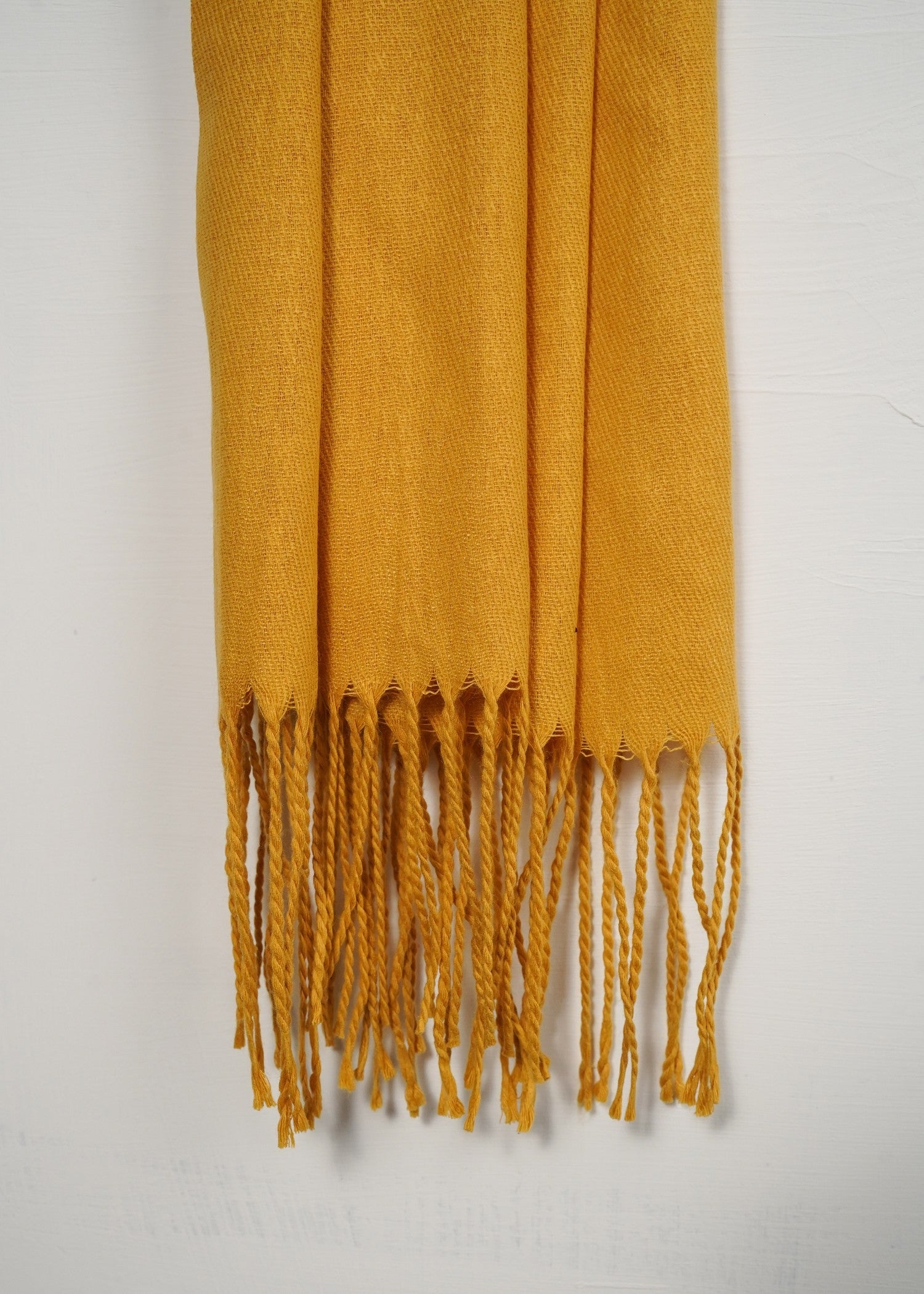 cashmere wool Hijab in Yellow