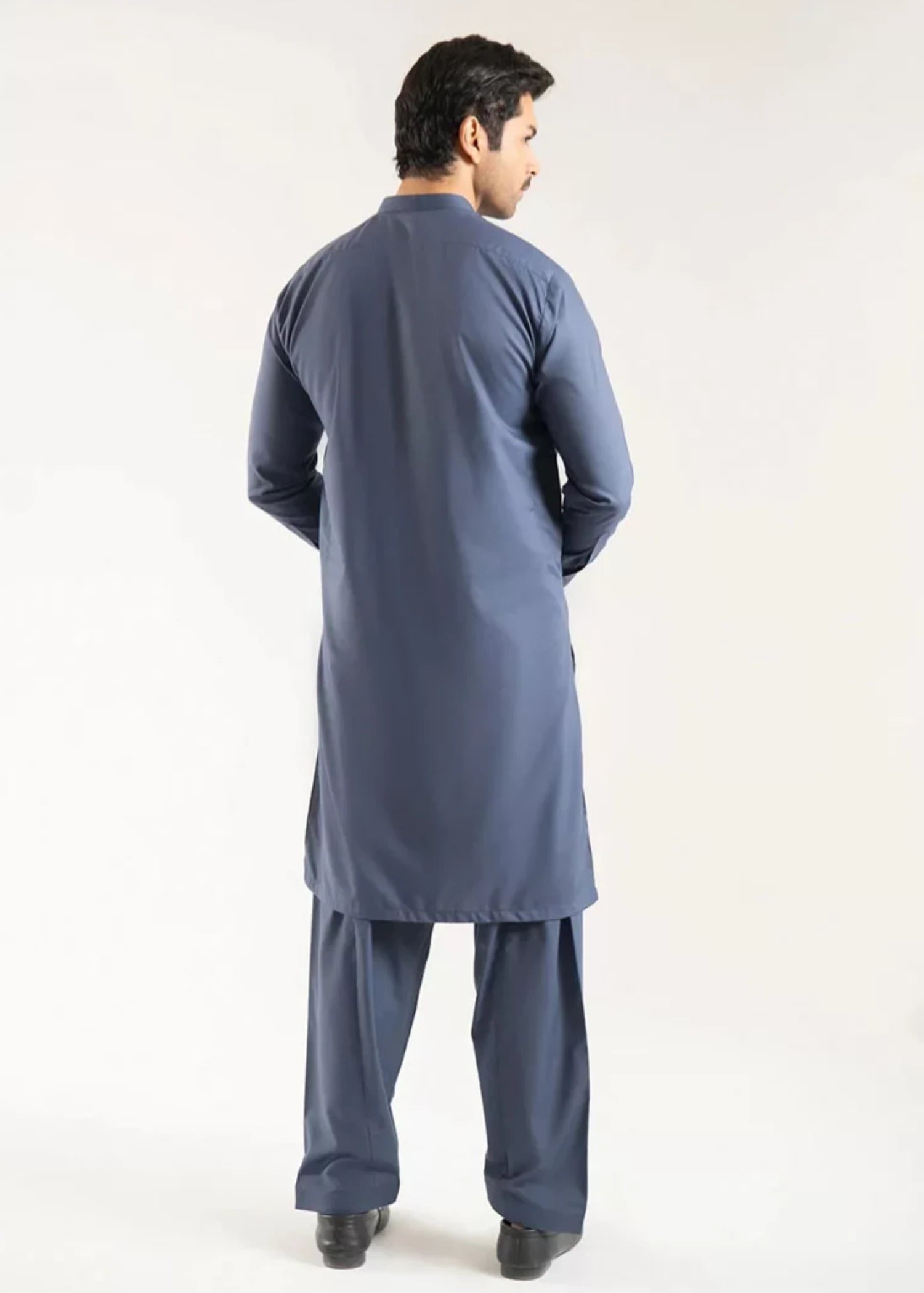 wash & wear Shalwar Kameez in Slate grey